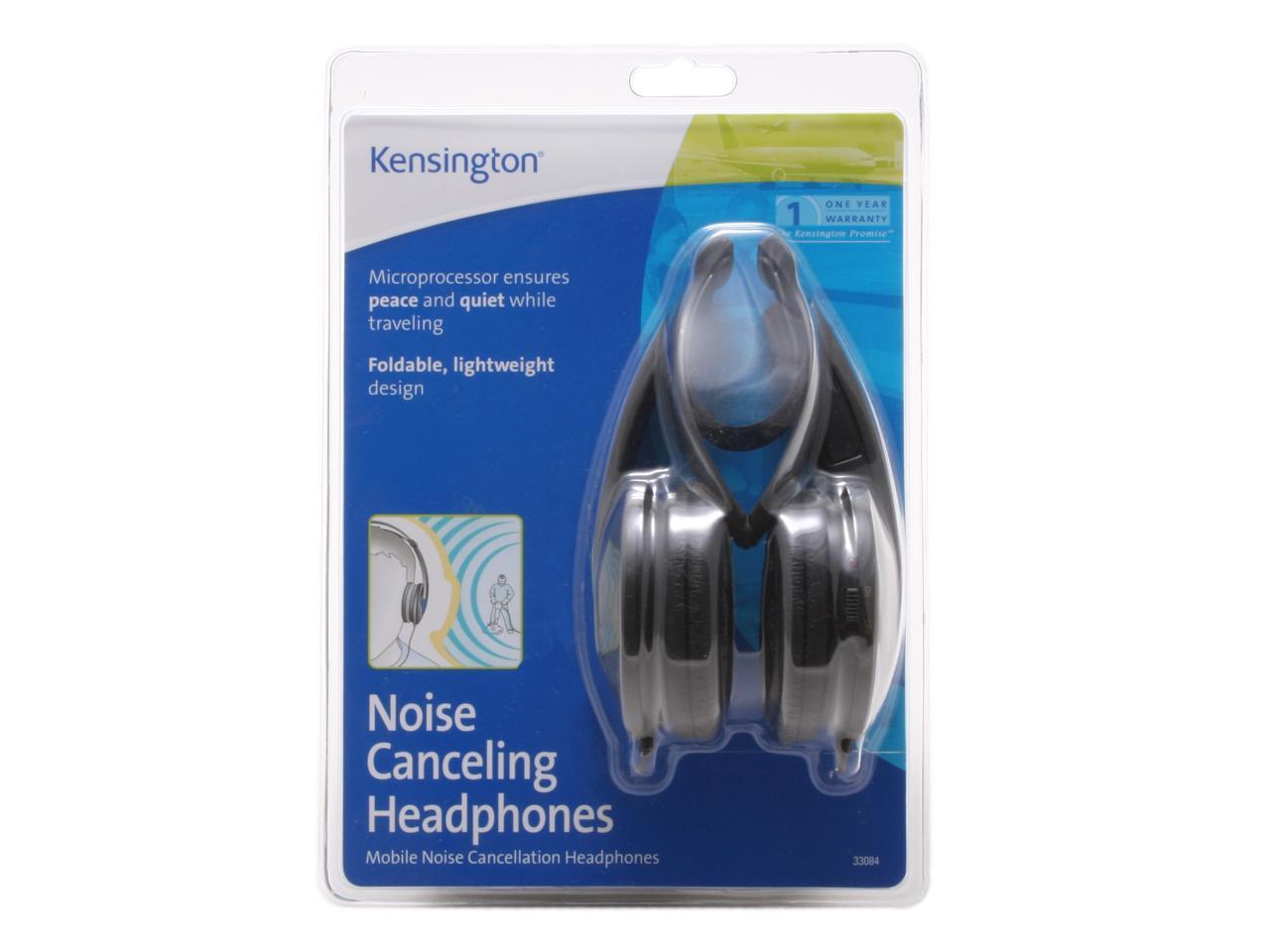 Kensington Black 33084 Circumaural Noise Canceling Headphone