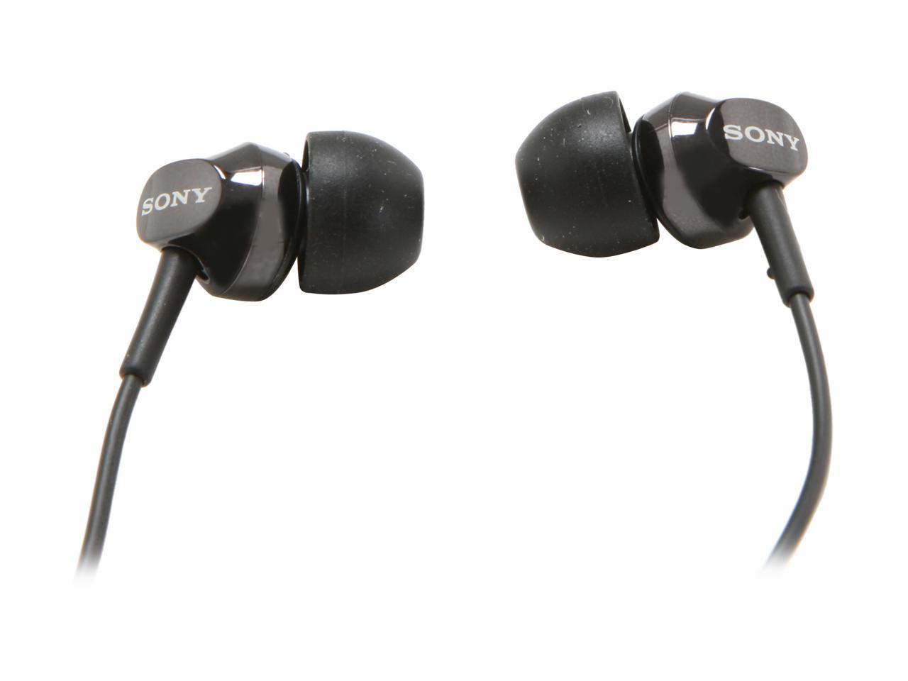 SONY Black MDR-EX58V/BLK In-Ear EX Earbud with Volume Control (Black ...