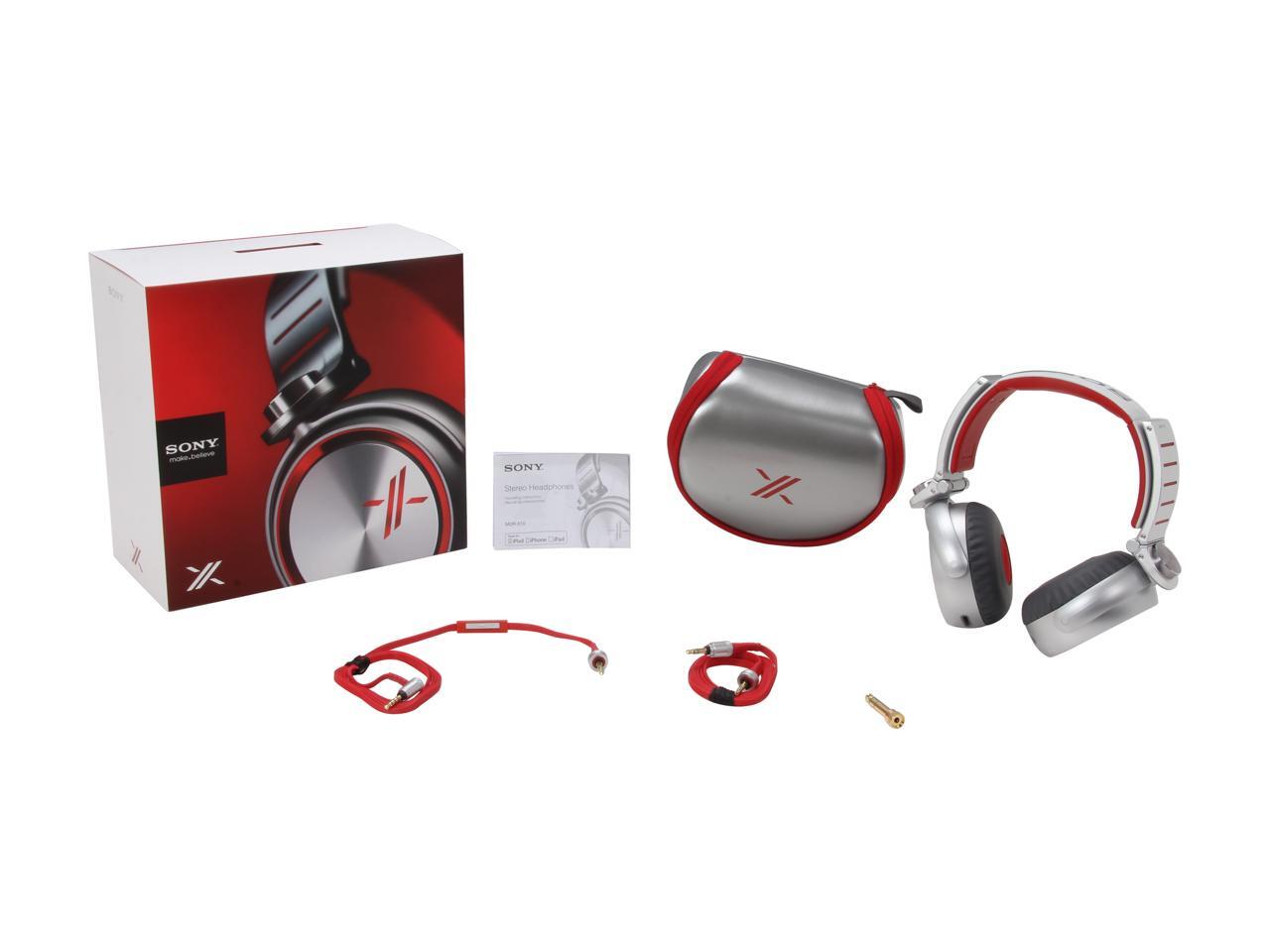 SONY Red MDRX10/RED OverEar X Headphones Red