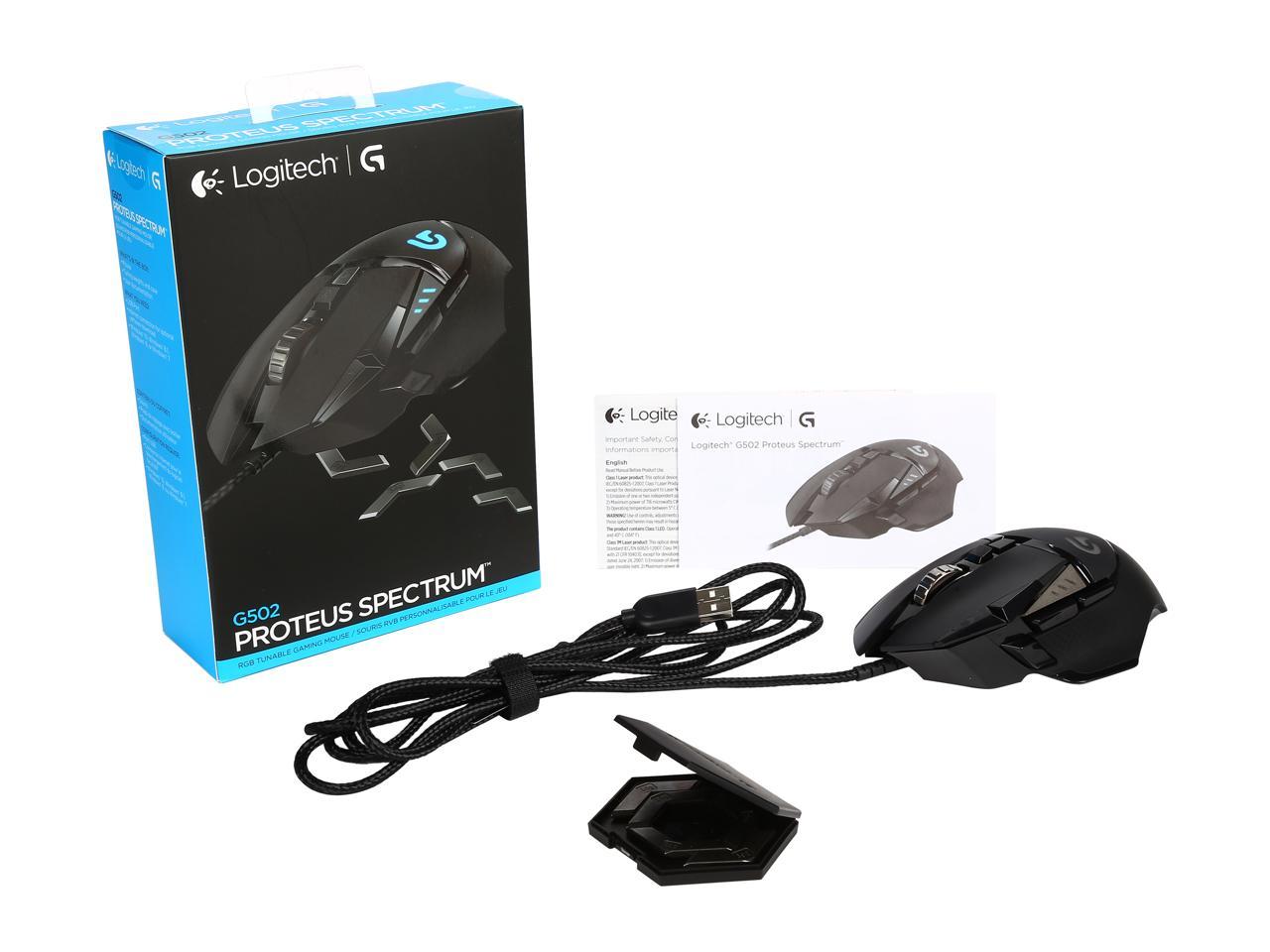 Logitech G502 Proteus Spectre Ajustable Souris Gaming 