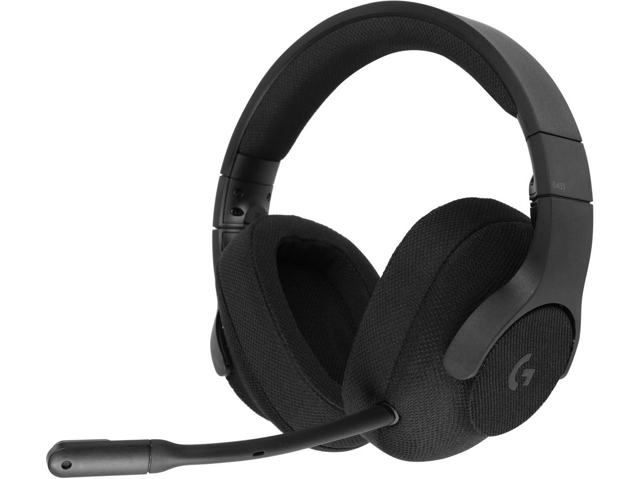 Logitech 981 G433 7 1 Wired Gaming Headset With Dts Headphone X 7 1 Surround For Pc Ps4 Ps4 Pro Xbox One Xbox One S Nintendo Switch Black Newegg Com