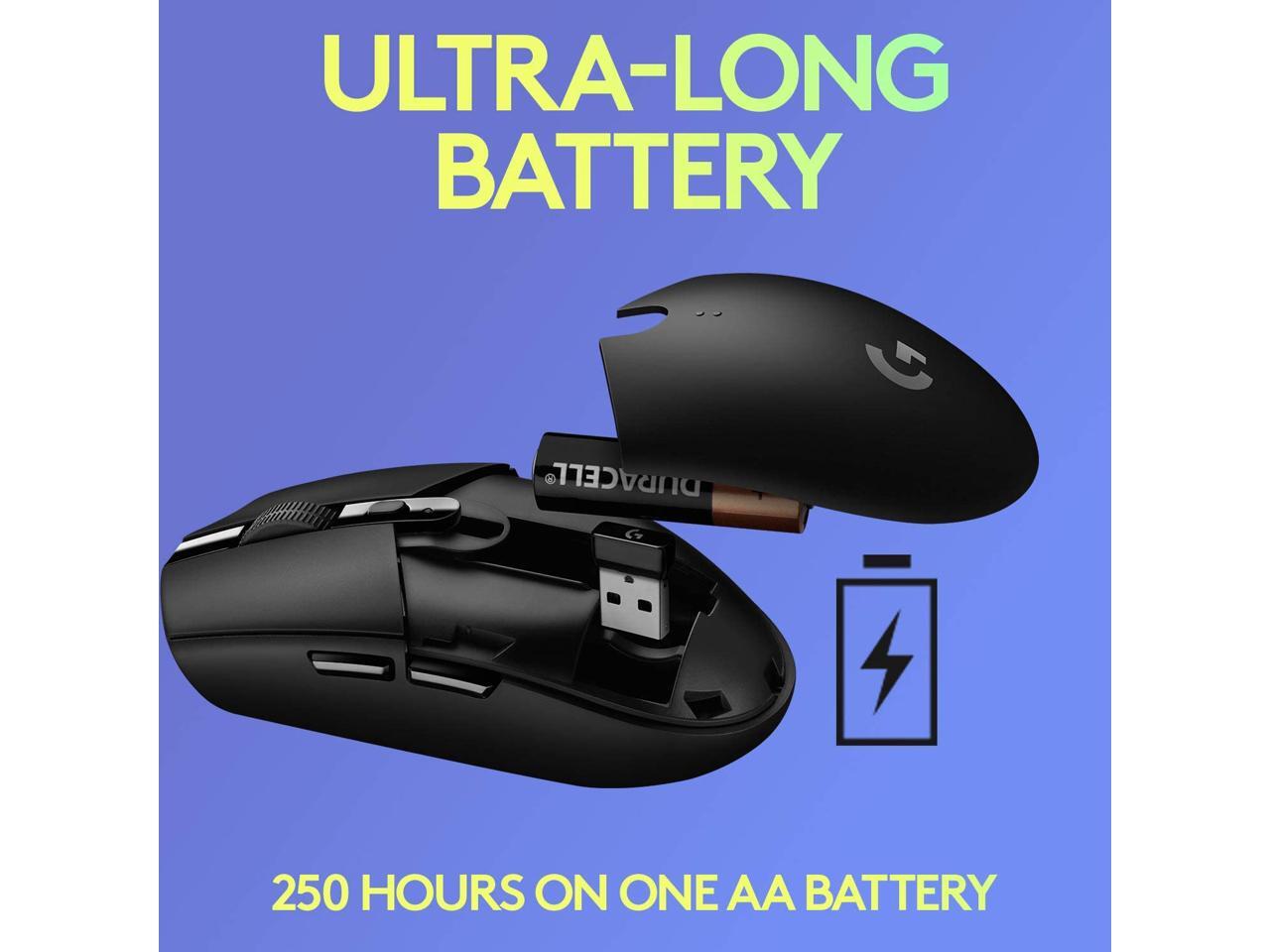 Logitech G305 LIGHTSPEED Wireless Gaming Mouse Hero 12K Sensor 12 000