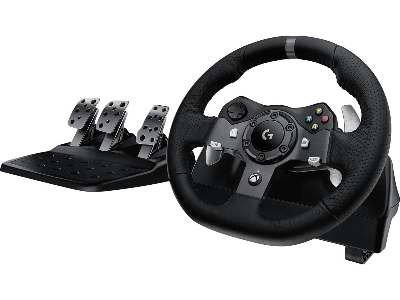 Logitech G920 Driving Force Racing Wheel for Xbox and PC Black - Newegg.com