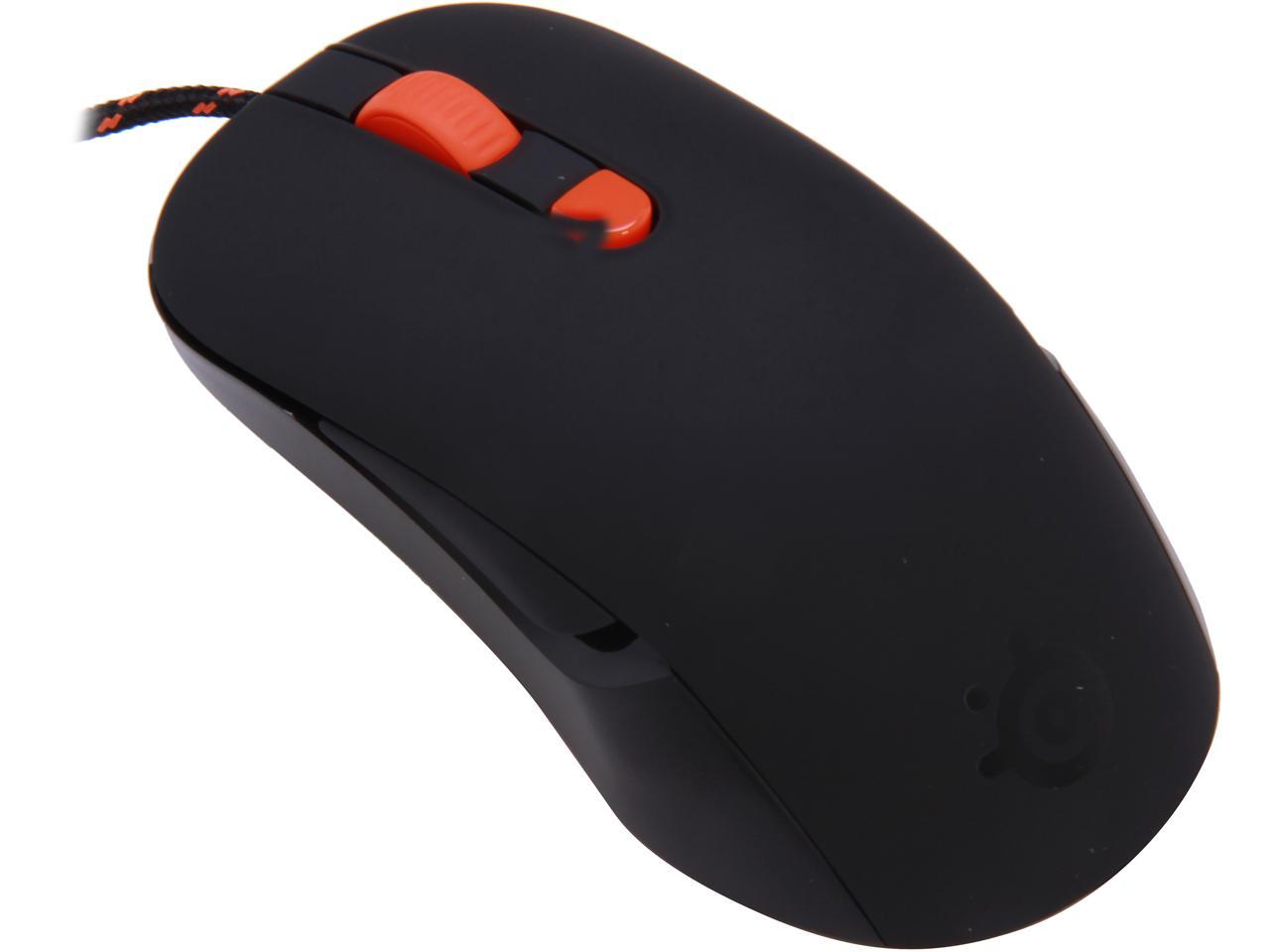 KANA i-Cafe Gaming Optical Wired Mouse Steelseries Bulk type 62032 Black 