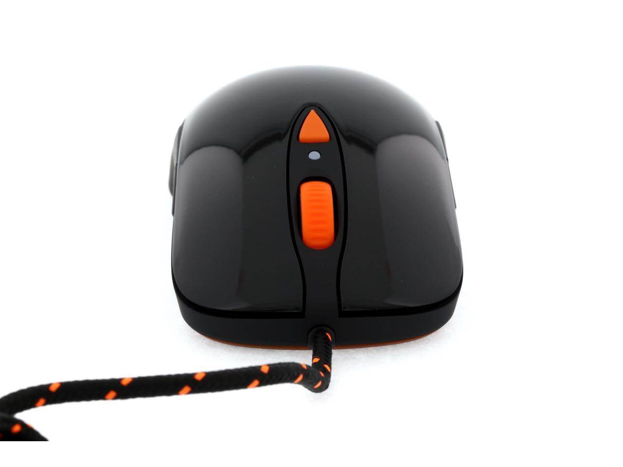 SteelSeries Sensei RAW Heat Orange 62163 Black Wired Laser Gaming 