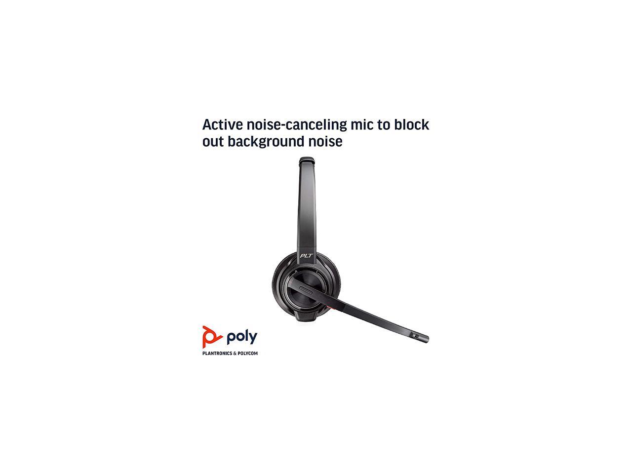 Plantronics Savi 8220 Office Wireless DECT Headset (Poly) Dual Ear