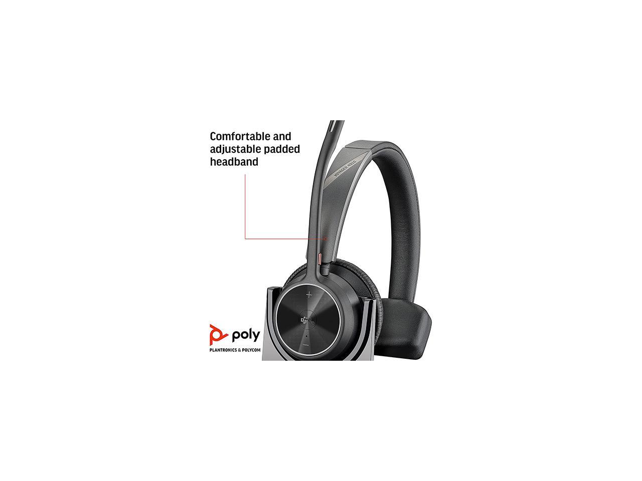 Plantronics Poly Voyager 4310 UC Wireless Headset, USBC Mono USB