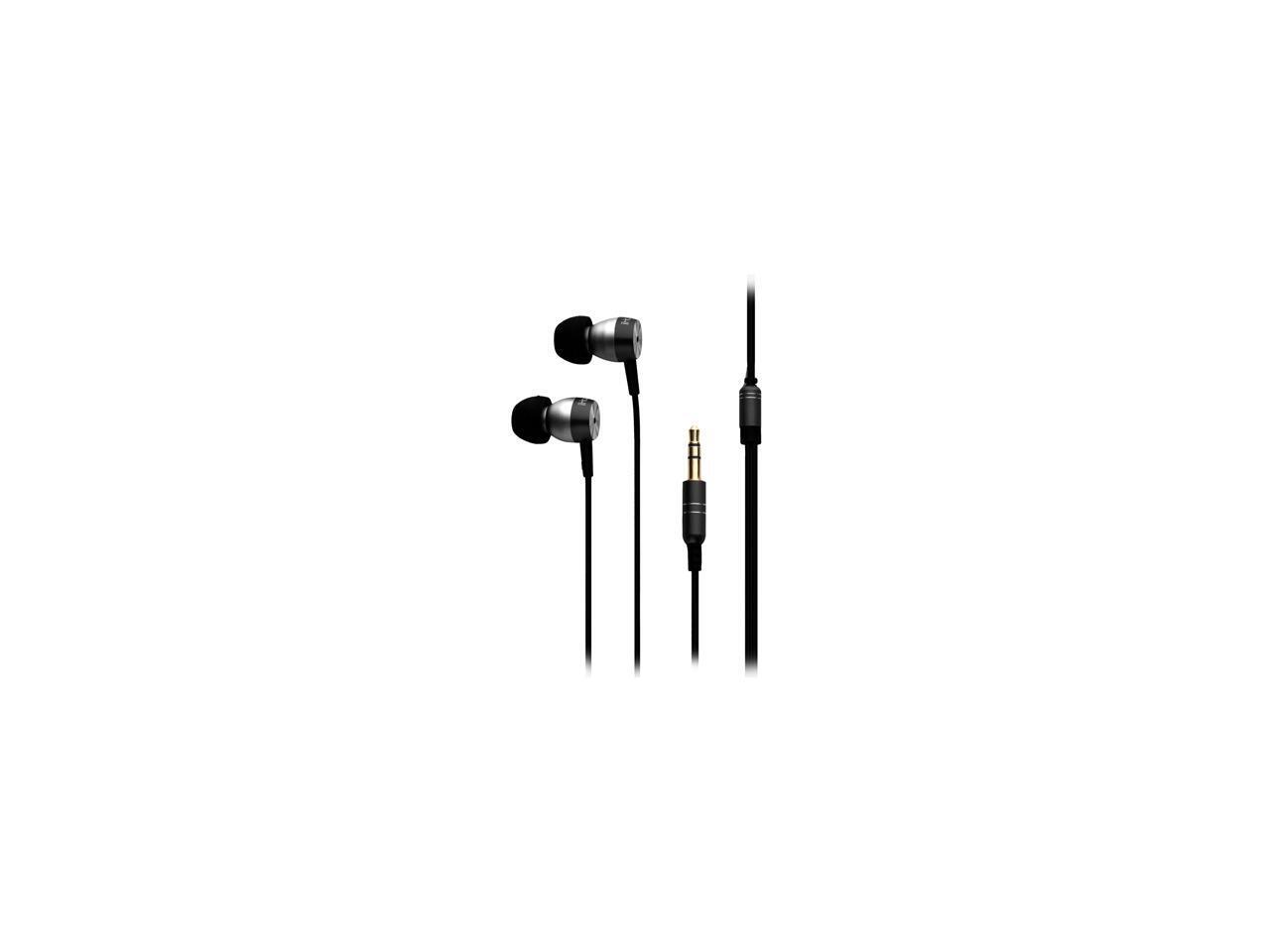 iHome iB24B Supraaural Metal Noise Isolating Earphones with iPod