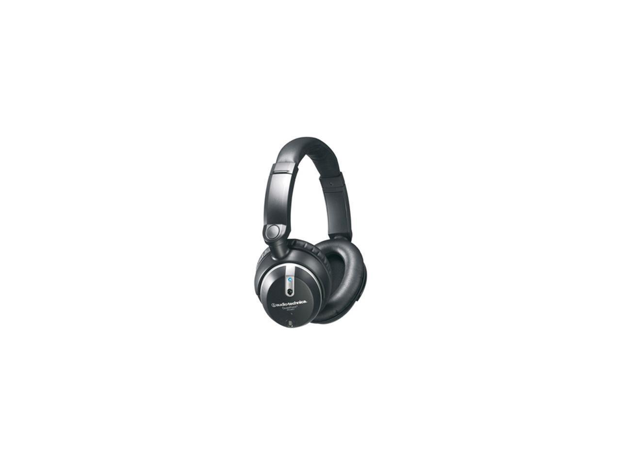 AudioTechnica QuietPoint Black ATHANC7b Circumaural Active Noise