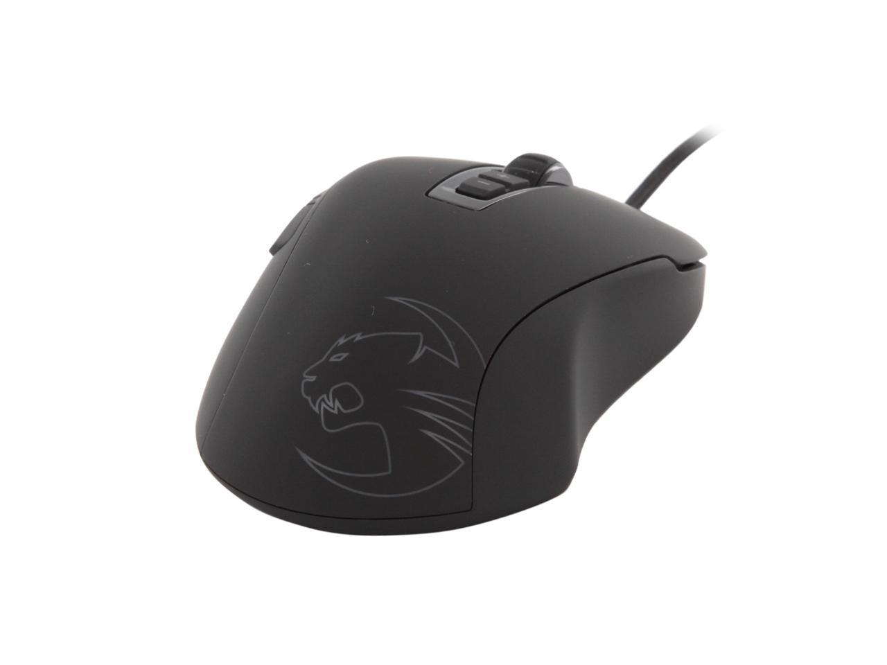 Roccat Kone Pure Usb Wired Laser Gaming Mouse Black Newegg Com