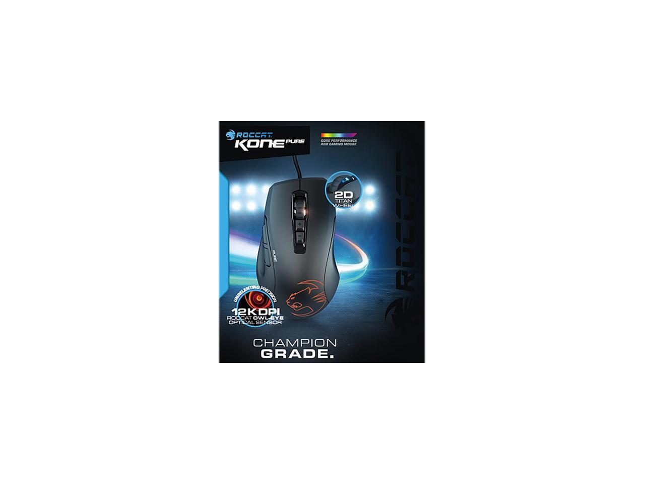 Roccat Kone Pure Owl Eye Optical Rgb Gaming Mouse Newegg Com