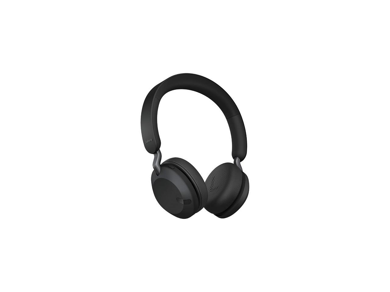 Jabra Elite 45h On-Ear Noise Cancelling Bluetooth Headphones - Navy ...