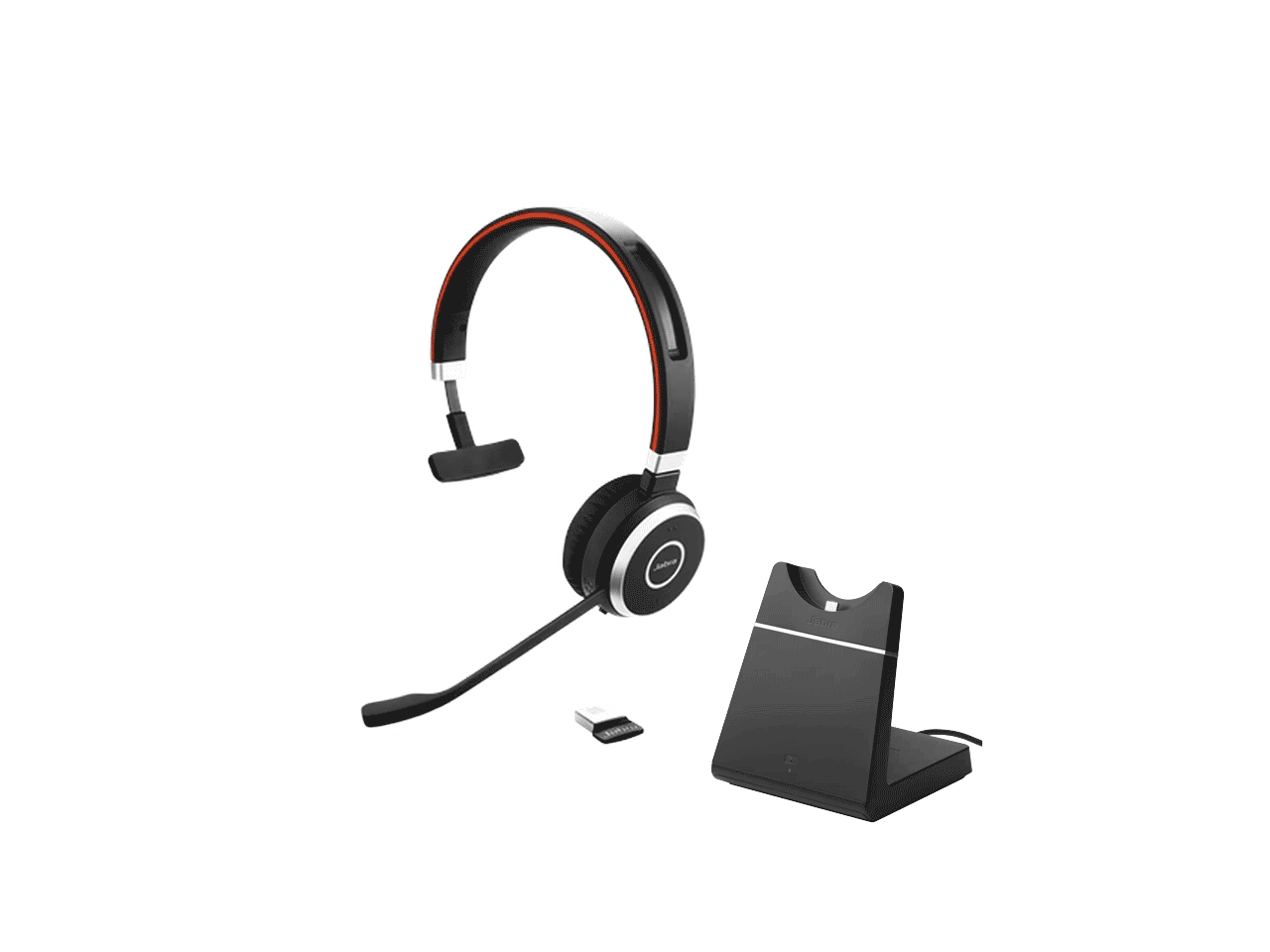 Jabra Evolve 65 SE UC Mono Active Noise Canceling Bluetooth On Ear ...