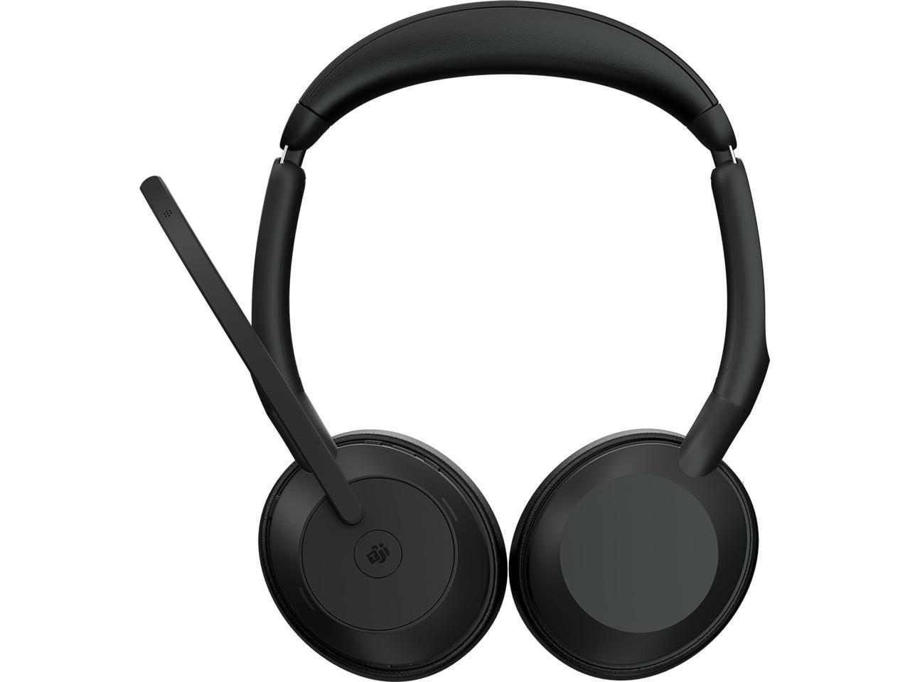 Jabra Evolve2 55 Wireless Link380A MS Stereo Noise Cancelling Headset ...