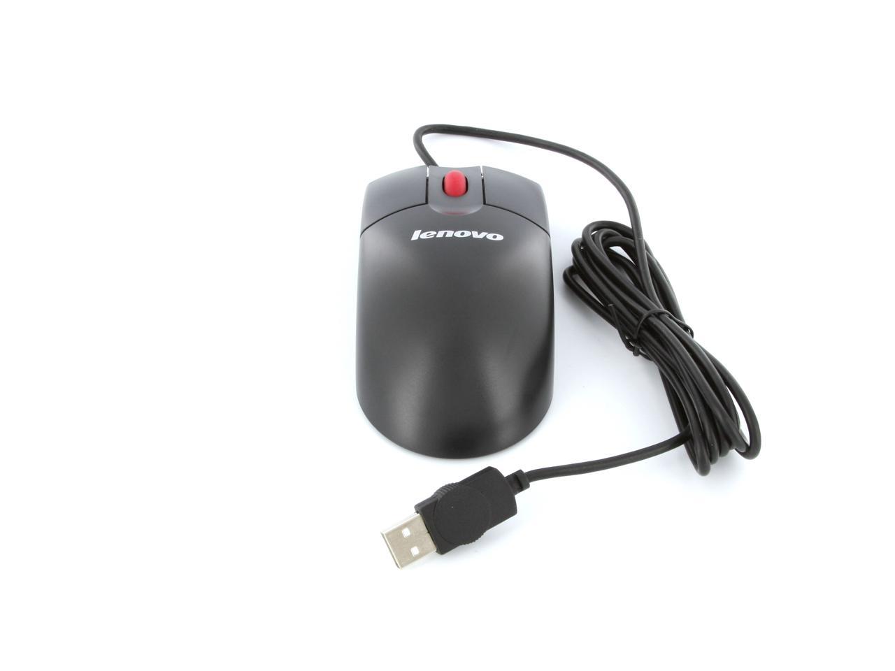 lenovo 06P4069 Black Wired Optical Mouse - Newegg.com