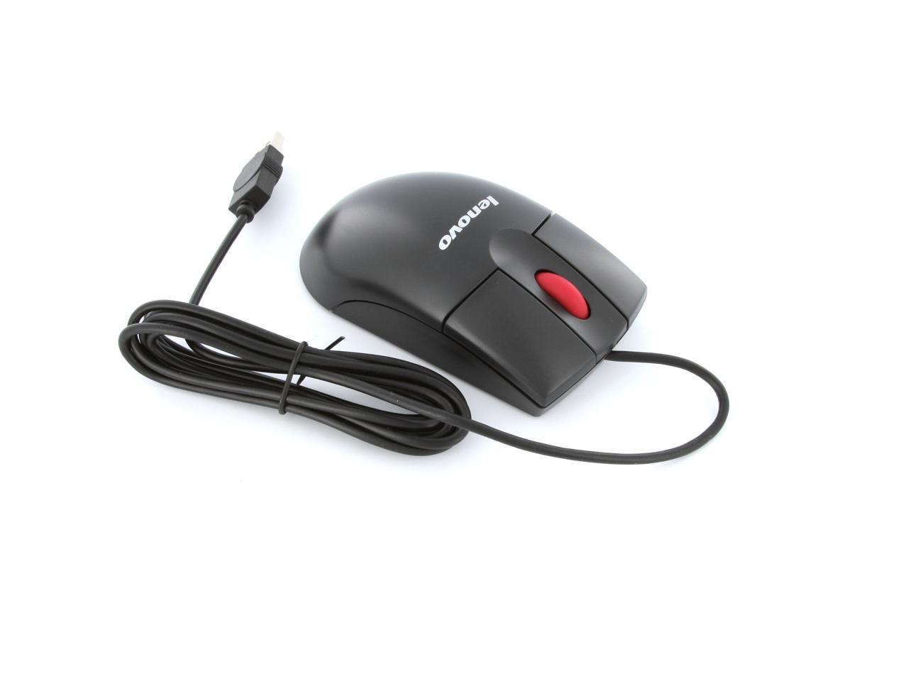 lenovo 06P4069 Black 3 Buttons 1 x Wheel USB Wired Optical 400 dpi Mouse