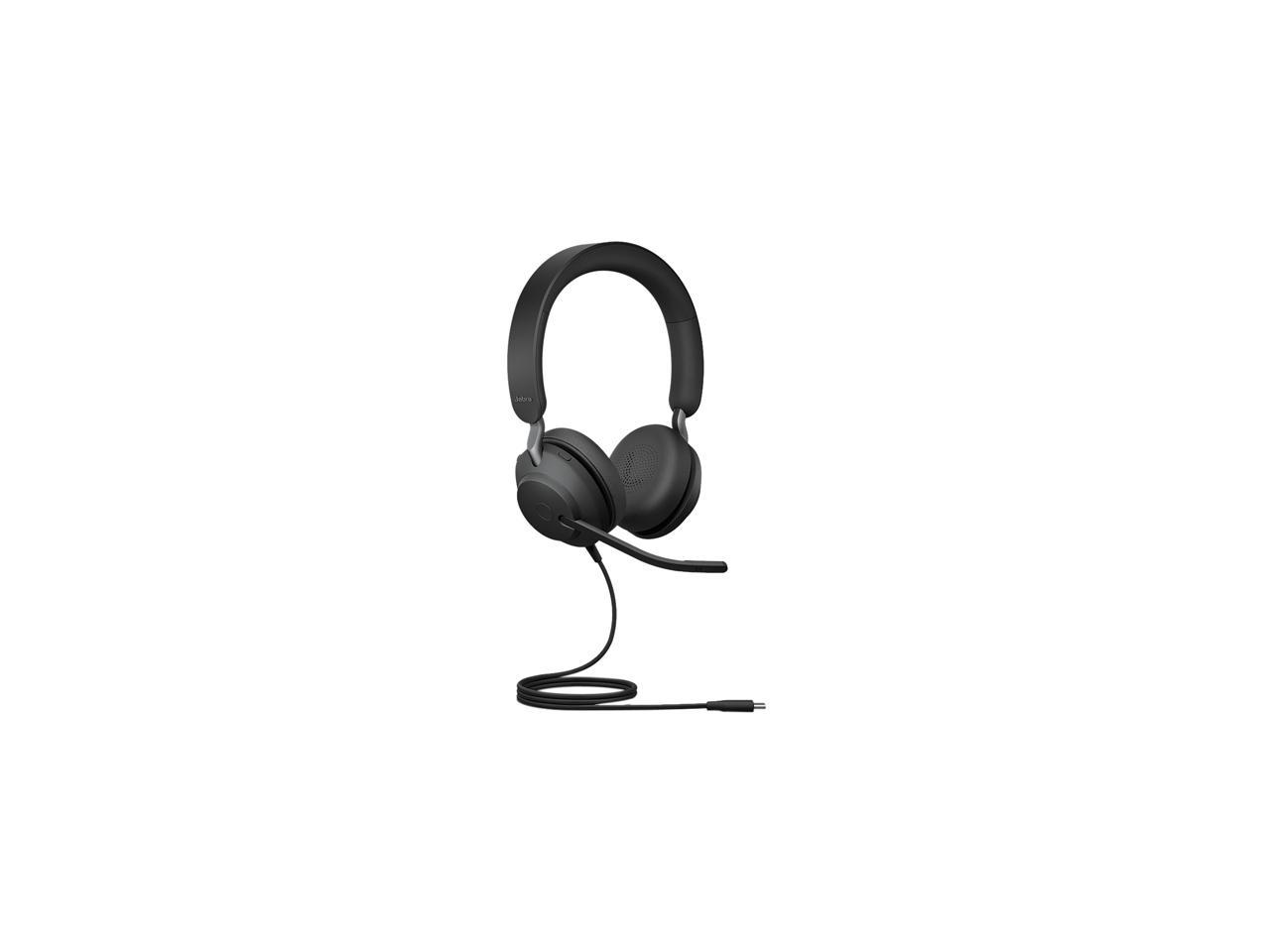 Jabra Evolve2 40 UC Wired Headphones, USB-C, Stereo, Black – Telework ...