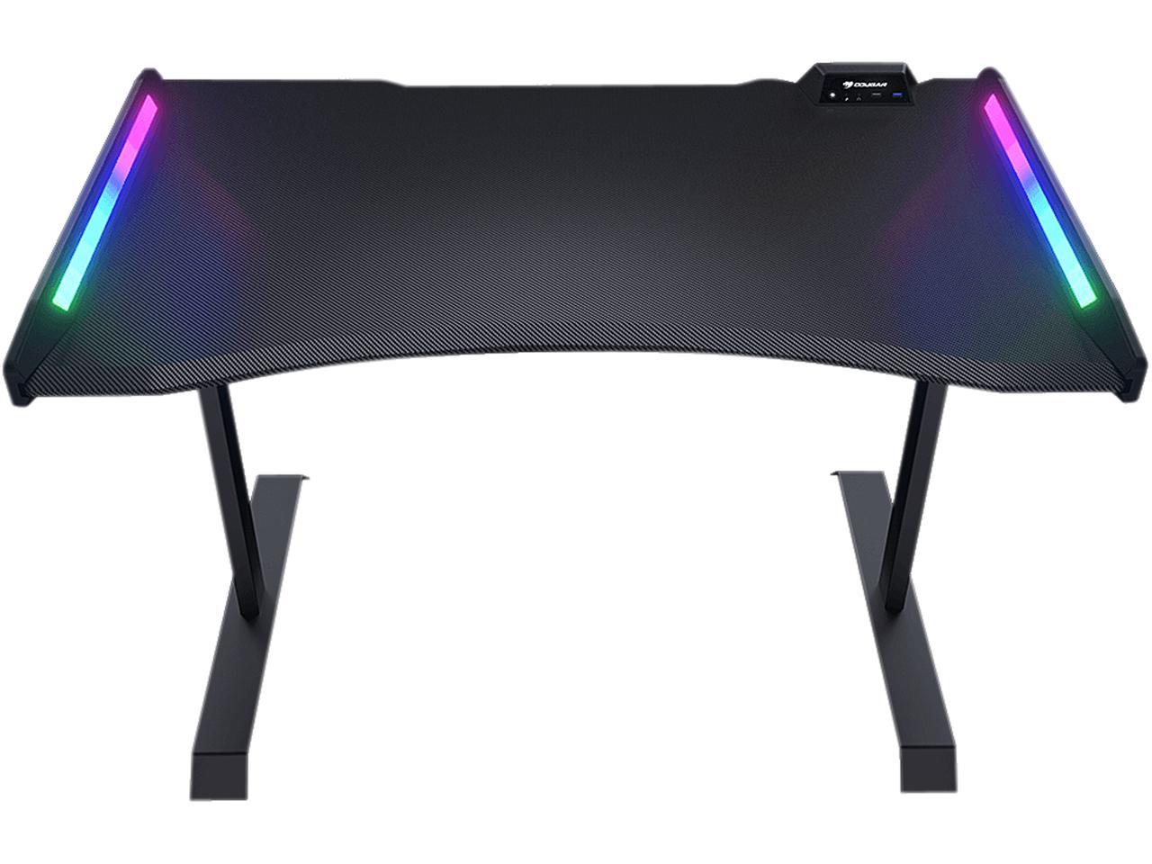 COUGAR MARS 120 (NY7D0011-00) Gaming Desks with Dazzling ARGB Lighting Effects and Ergonomic Design - Newegg.com