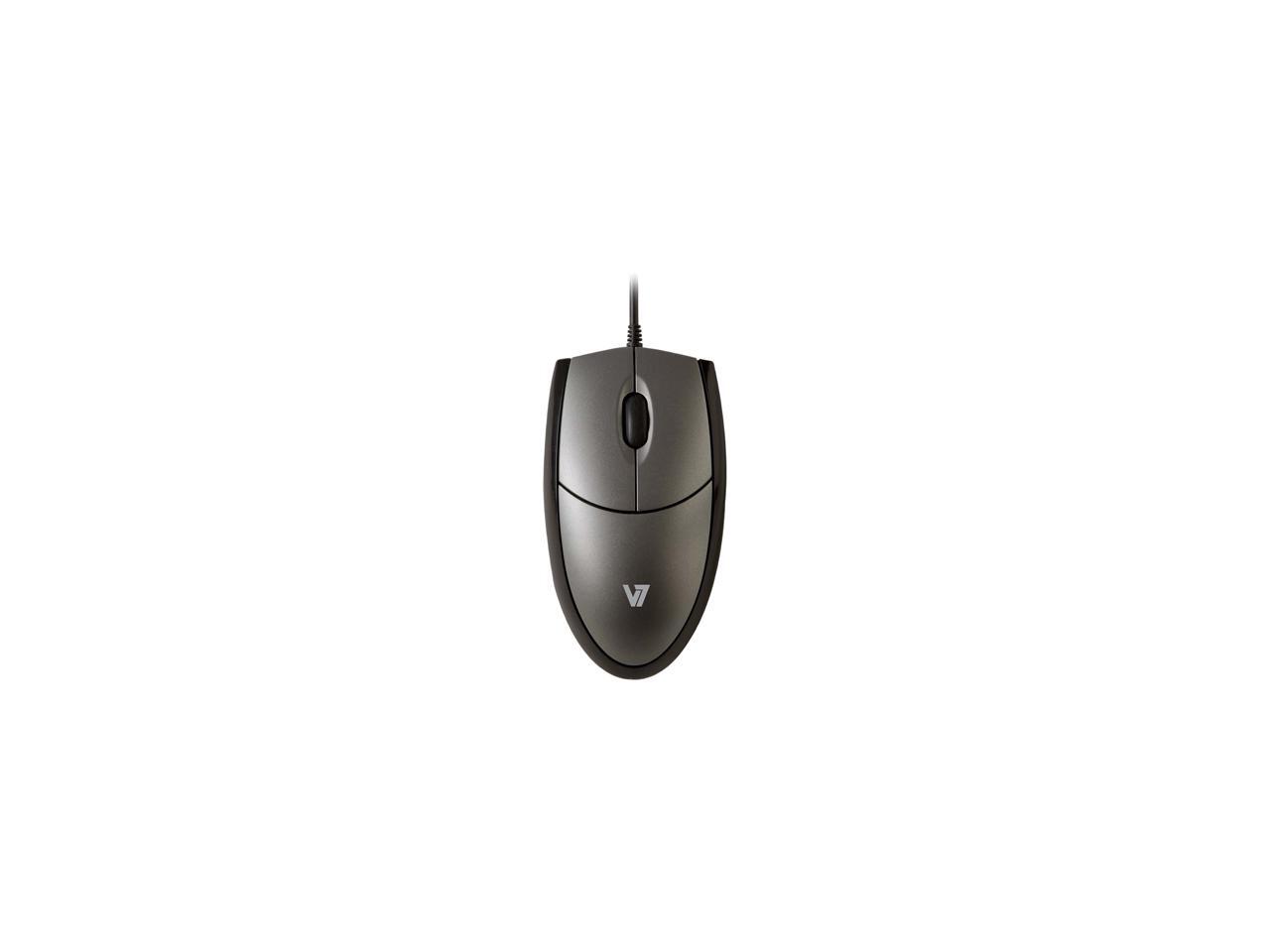 Souris Optique USB V7 MV3000 - 1000 PPP, Molette, Plug & Play, Design Confortable, Pour Bureau, Maison, Voyage