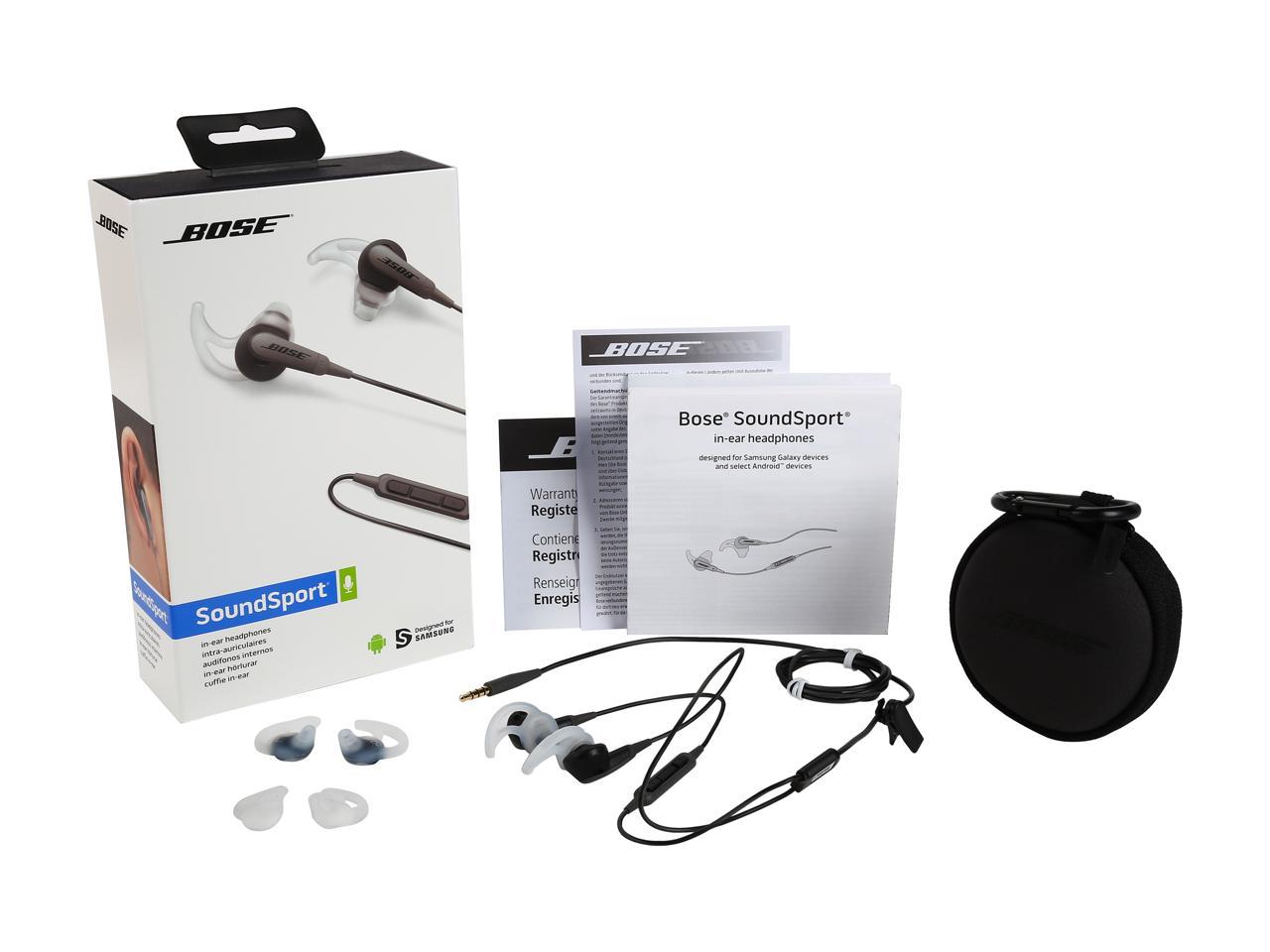 Charcoal Samsung and Android Devices Bose SoundSport In-Ear Headphones