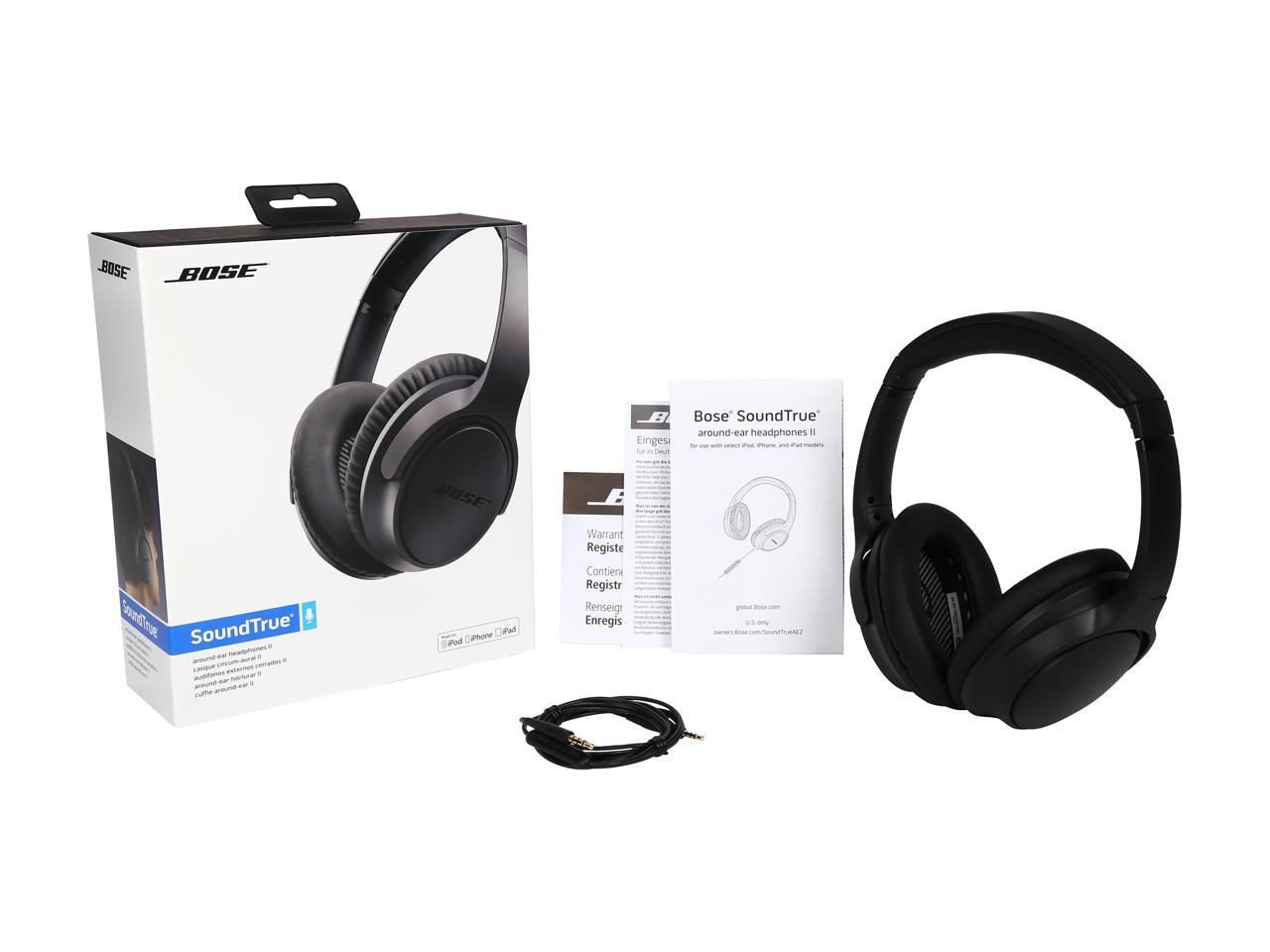 Bose Soundtrue Around Ear Headphones Ii Charcoal Black Ios Devices Newegg Com