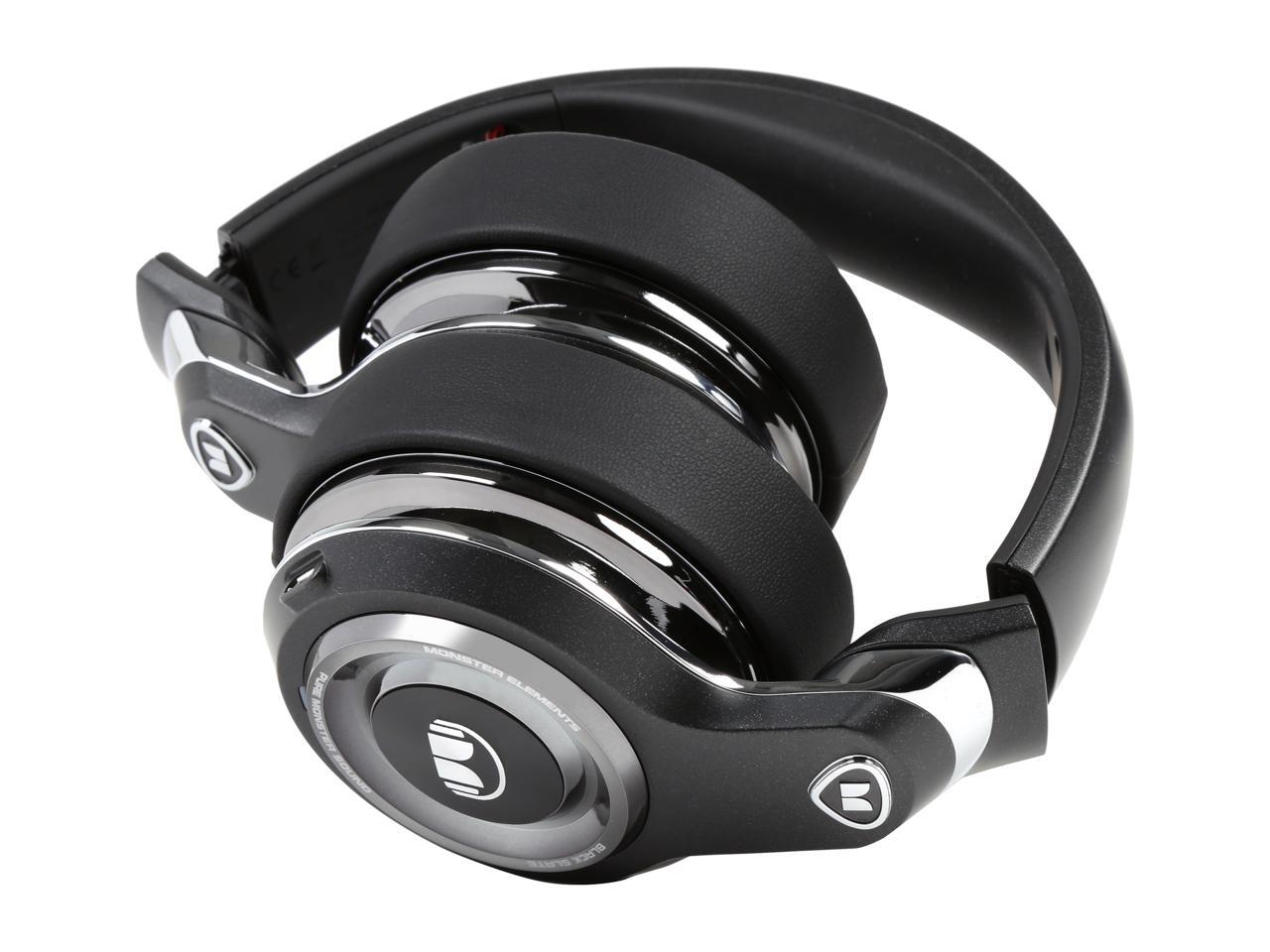 Monster Elements OverEar Bluetooth Headphones with Controls (Black Slate) Newegg.ca