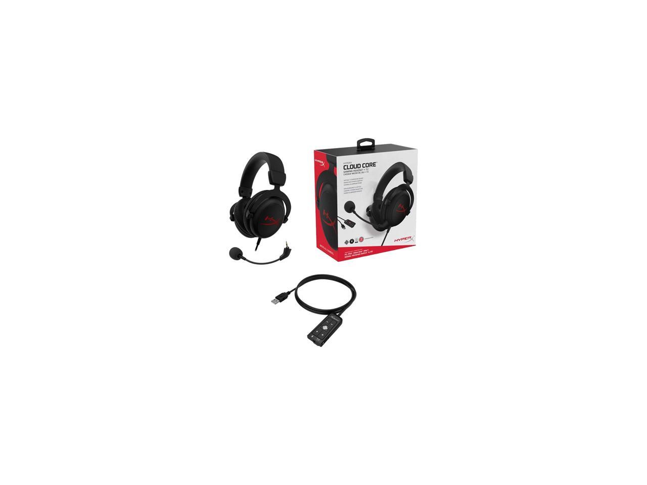HyperX Cloud Core + 7.1 Gaming Headset (Black) HP 4P4F2AA USB 2.0