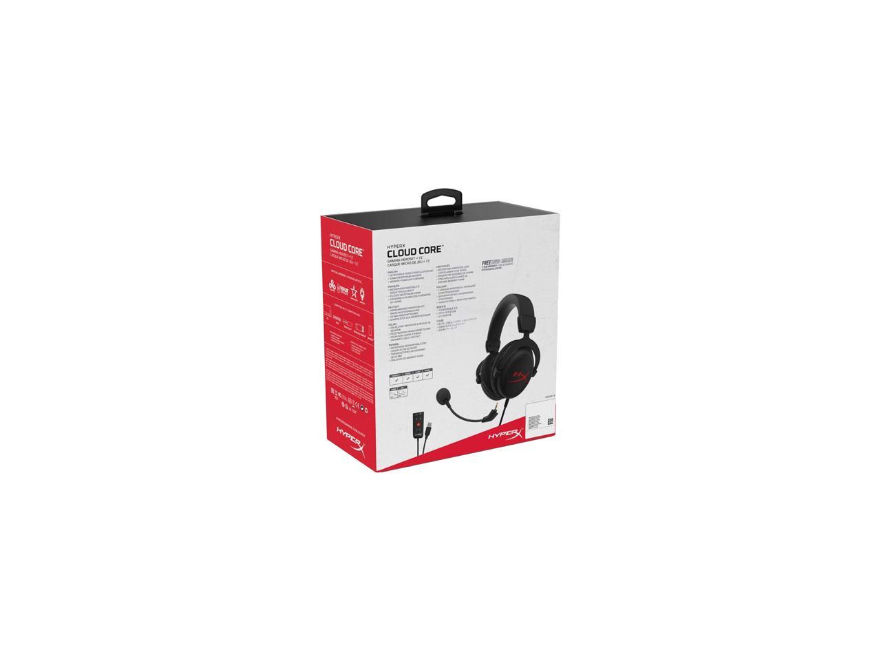 HyperX Cloud Core + 7.1 Gaming Headset (Black) HP 4P4F2AA USB 2.0