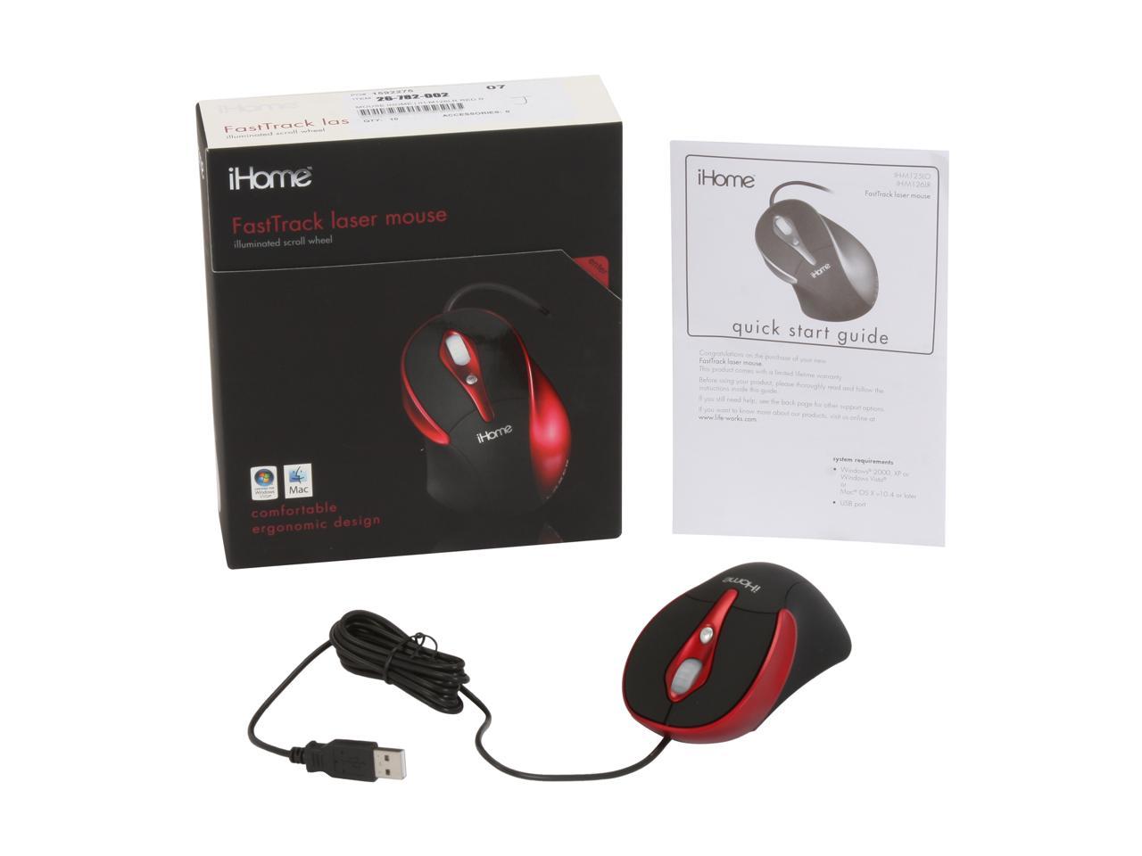 ihome fasttrack laser mouse