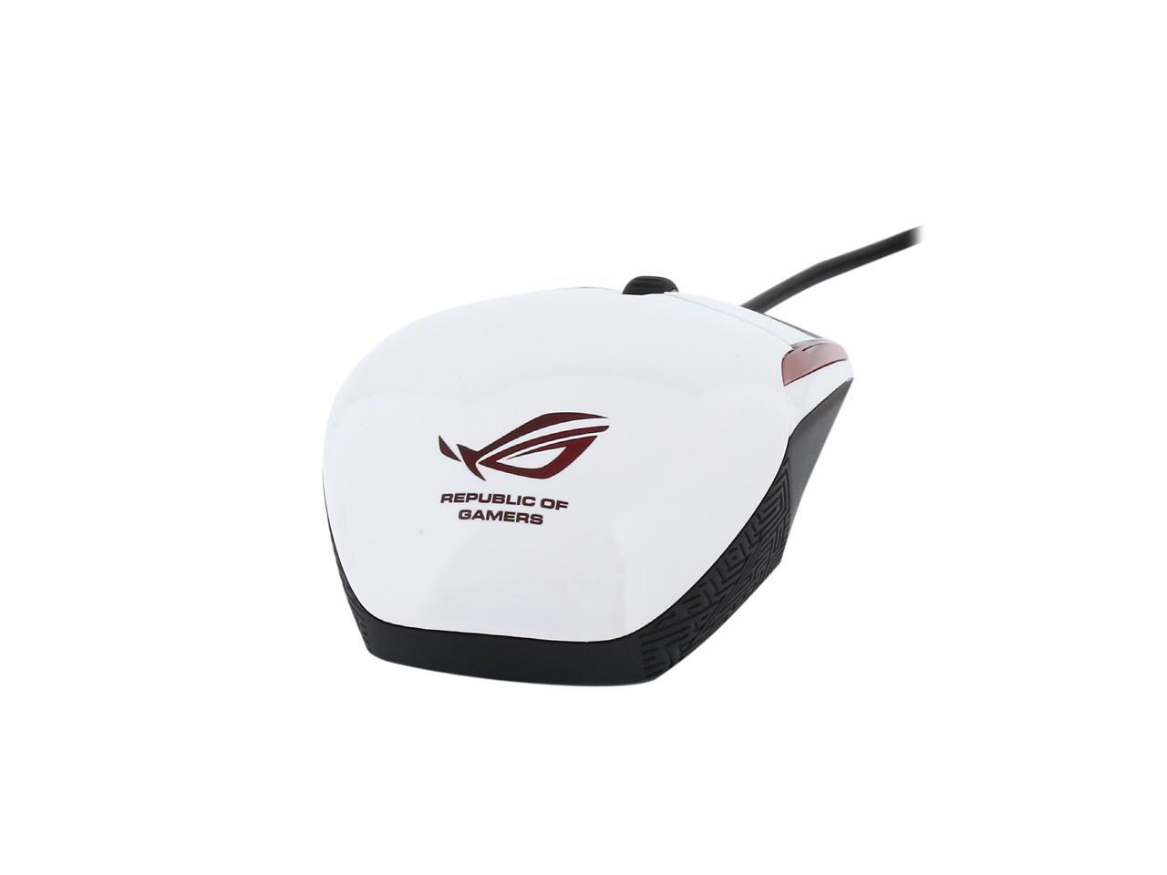Asus Rog Sica Gaming Mouse White Newegg Com