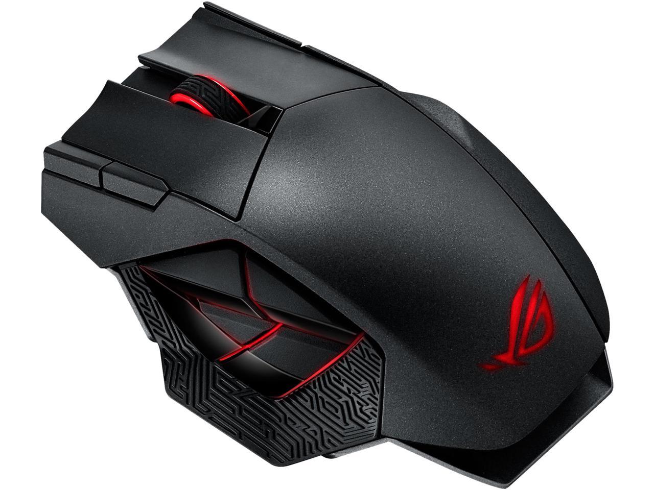 Asus Rog Spatha Rgb Wireless Wired Laser Gaming Mouse Newegg Com