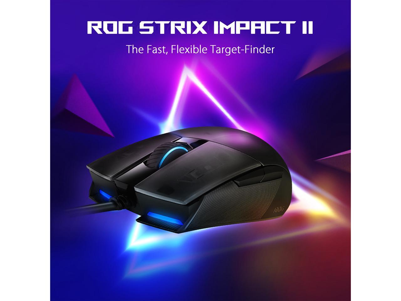 Asus Rog Strix Impact Ii Ambidextrous Gaming Mouse Newegg Com