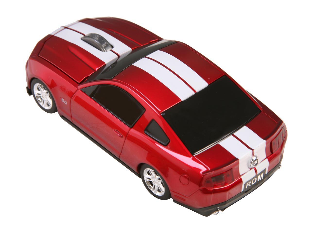 Road Mice Ford Mustang HP11FDMGRXW Red/White RF Wireless Optical Mouse