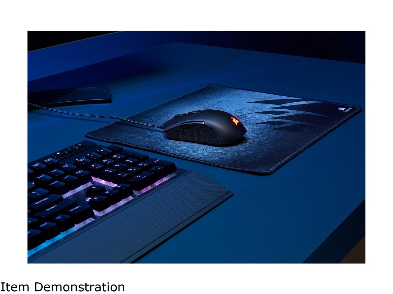 CORSAIR M55 RGB PRO Ambidextrous Multi-Grip Gaming Mouse, Black, Backlit  RGB LED, 12400 dpi, Optical
