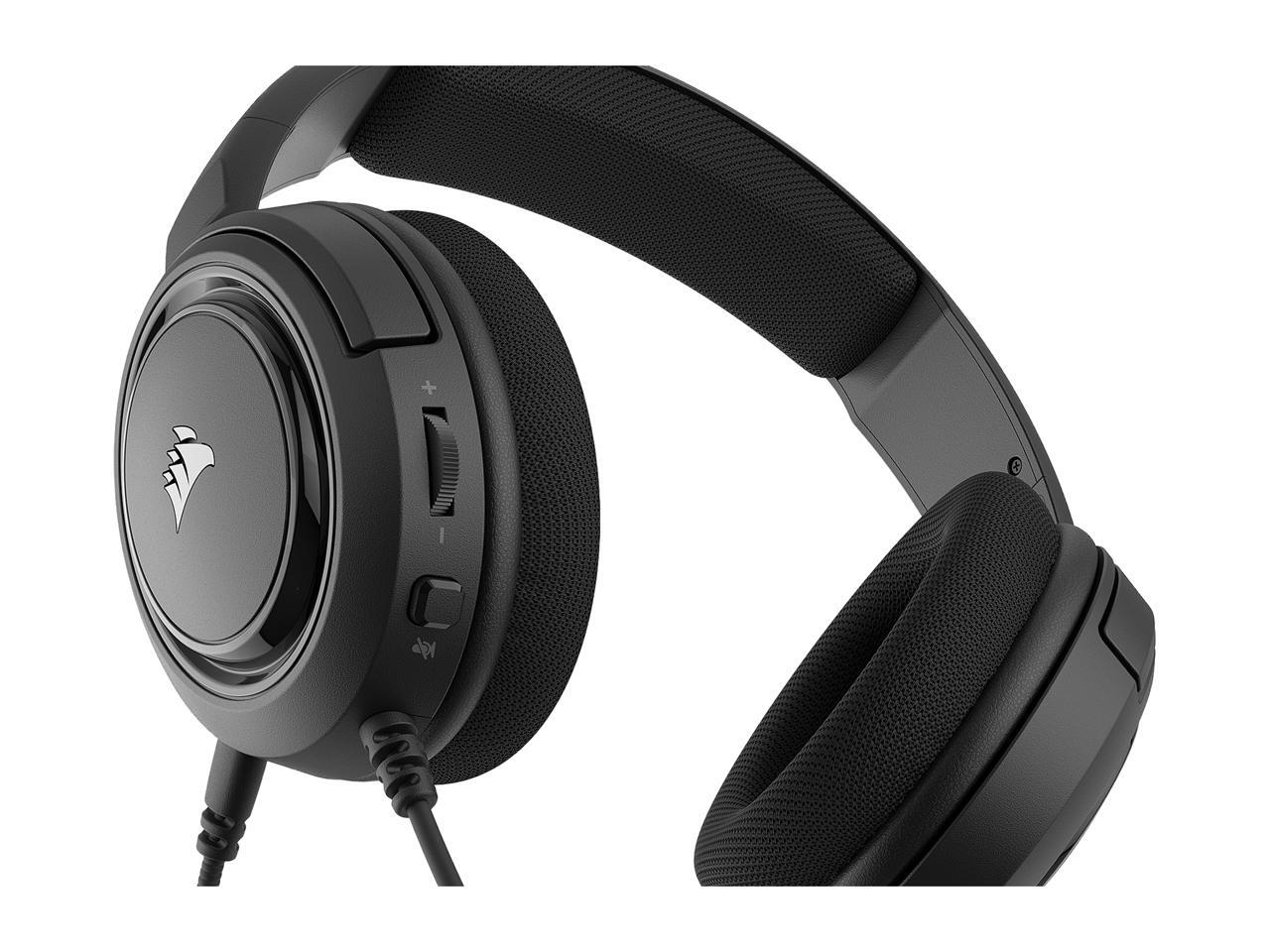 CORSAIR HS45 SURROUND Stereo Gaming Headset with 7.1 Surround Sound, Carbon  (CA-9011220-NA) - Newegg.com