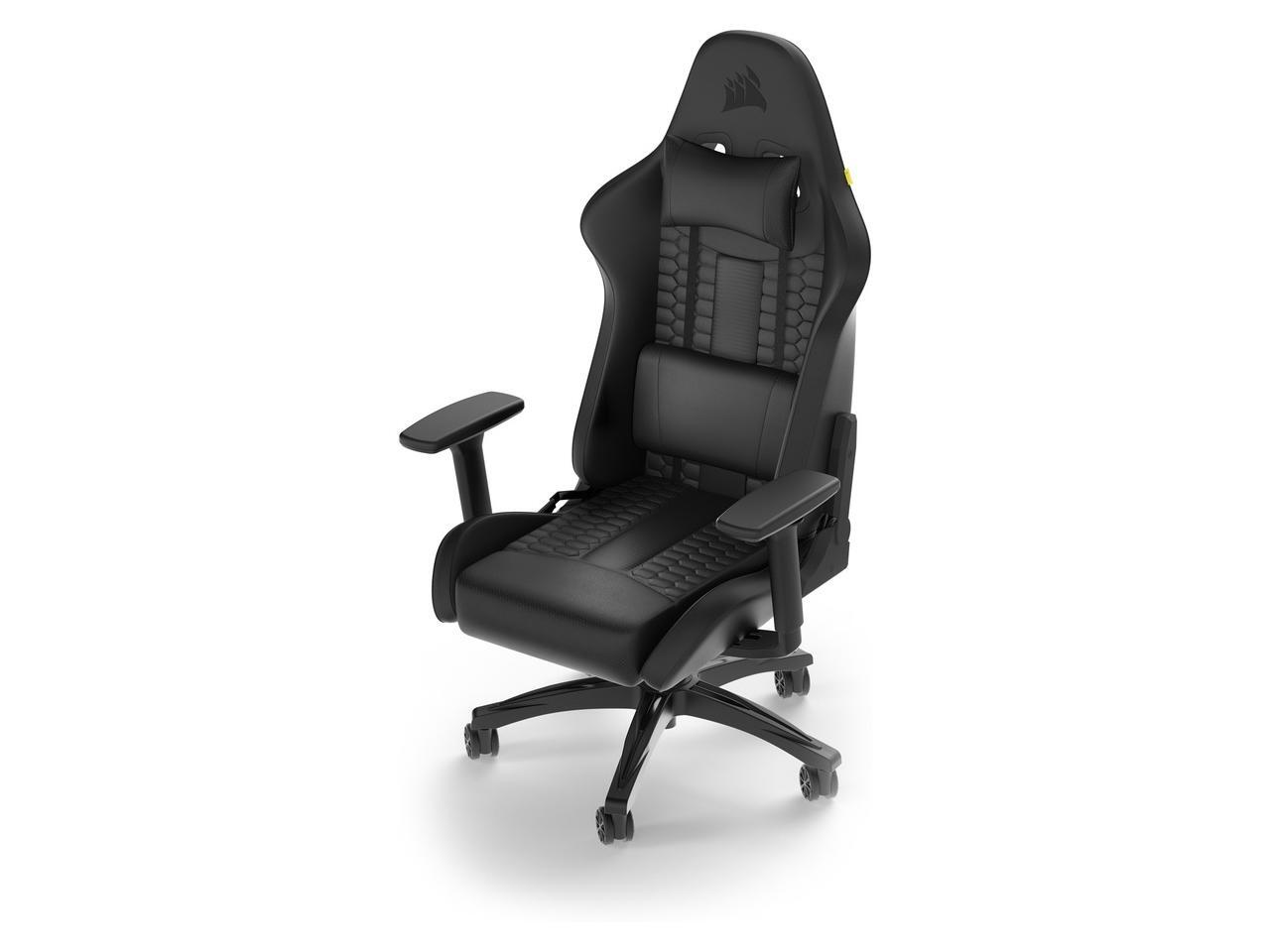 Corsair TC100 RELAXED Gaming Chair (Leatherette Black)