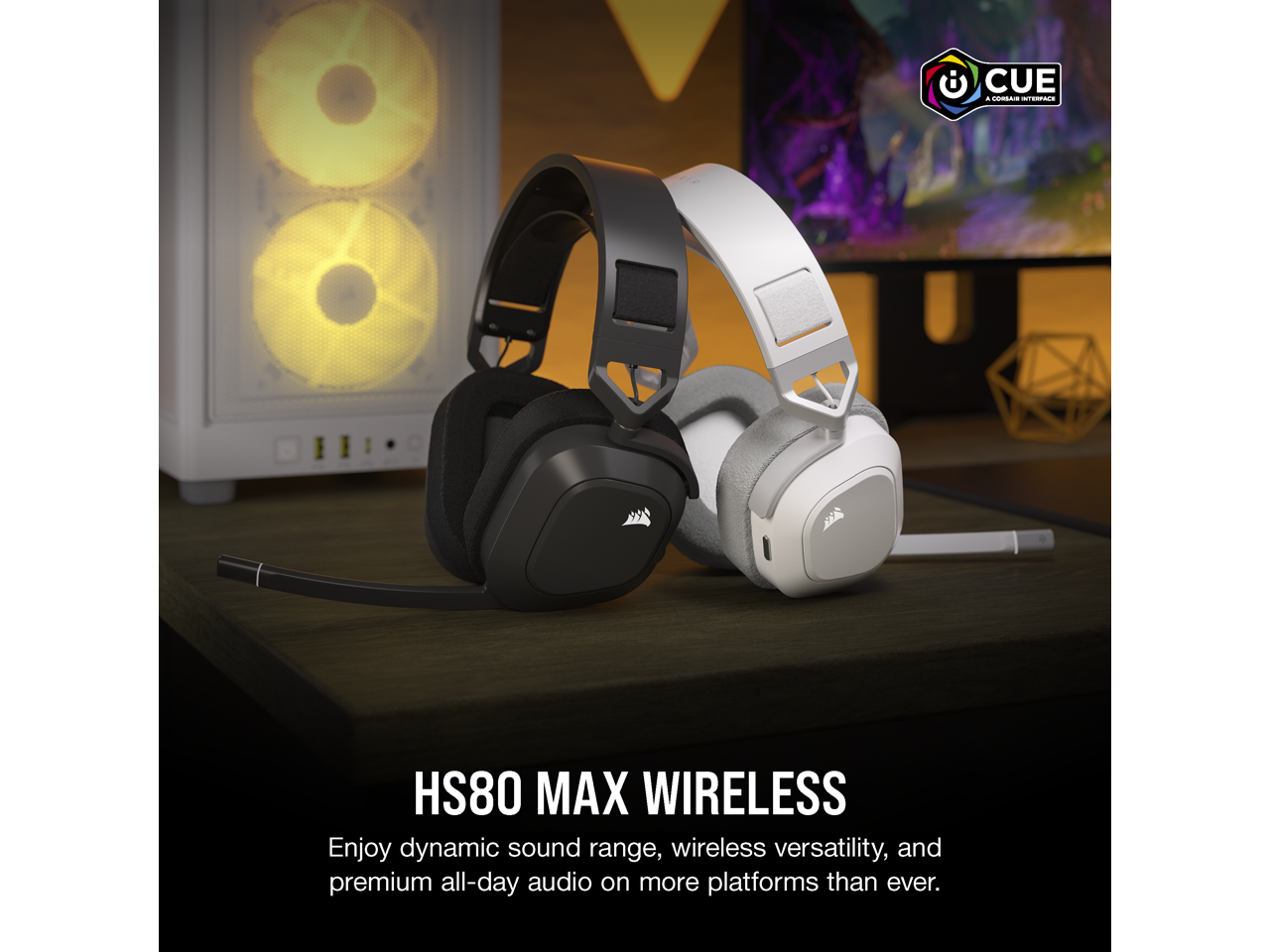 Corsair HS80 MAX Wireless Multiplatform Gaming Headset with Bluetooth