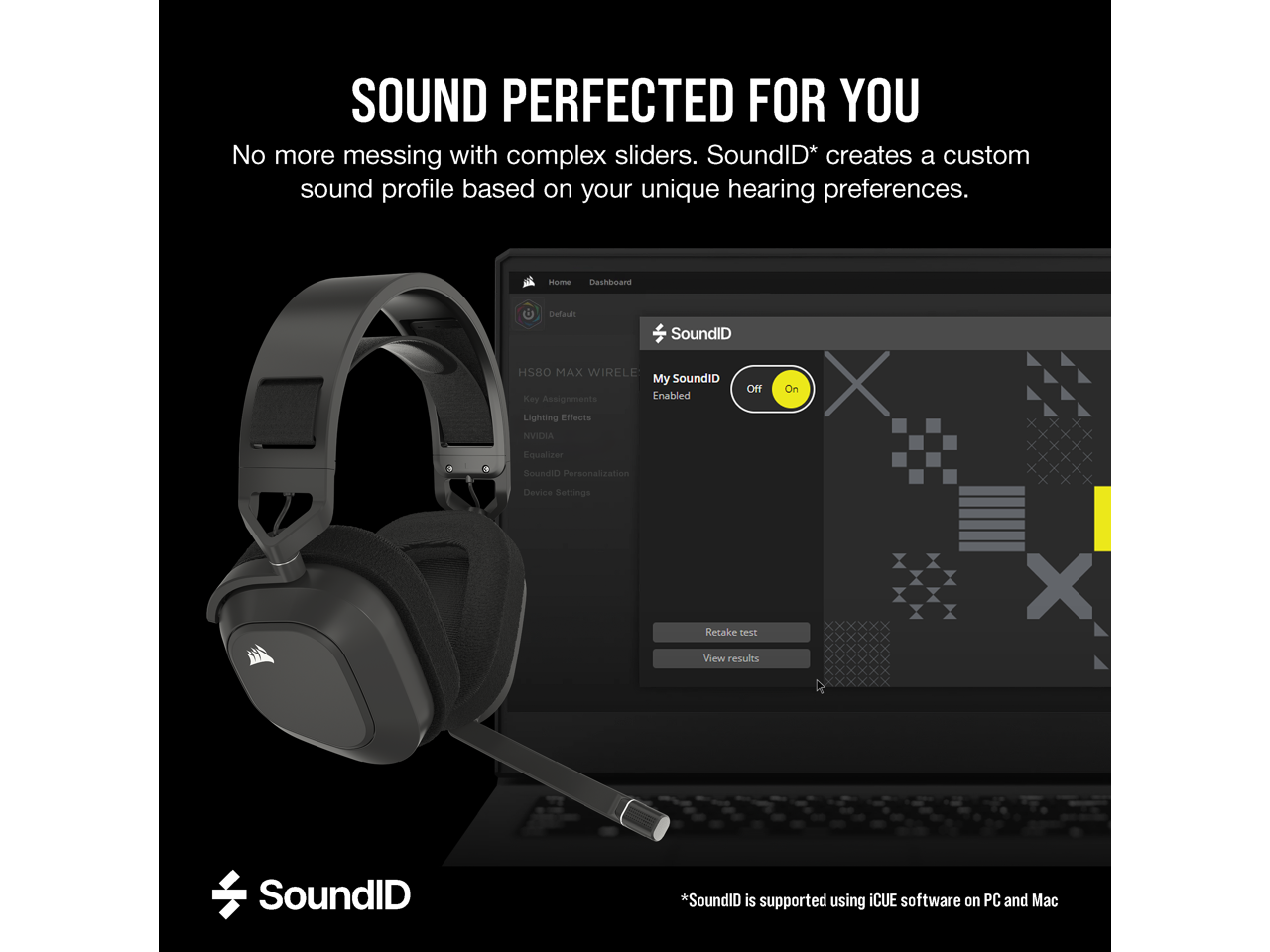 Corsair HS80 MAX Wireless Multiplatform Gaming Headset with Bluetooth