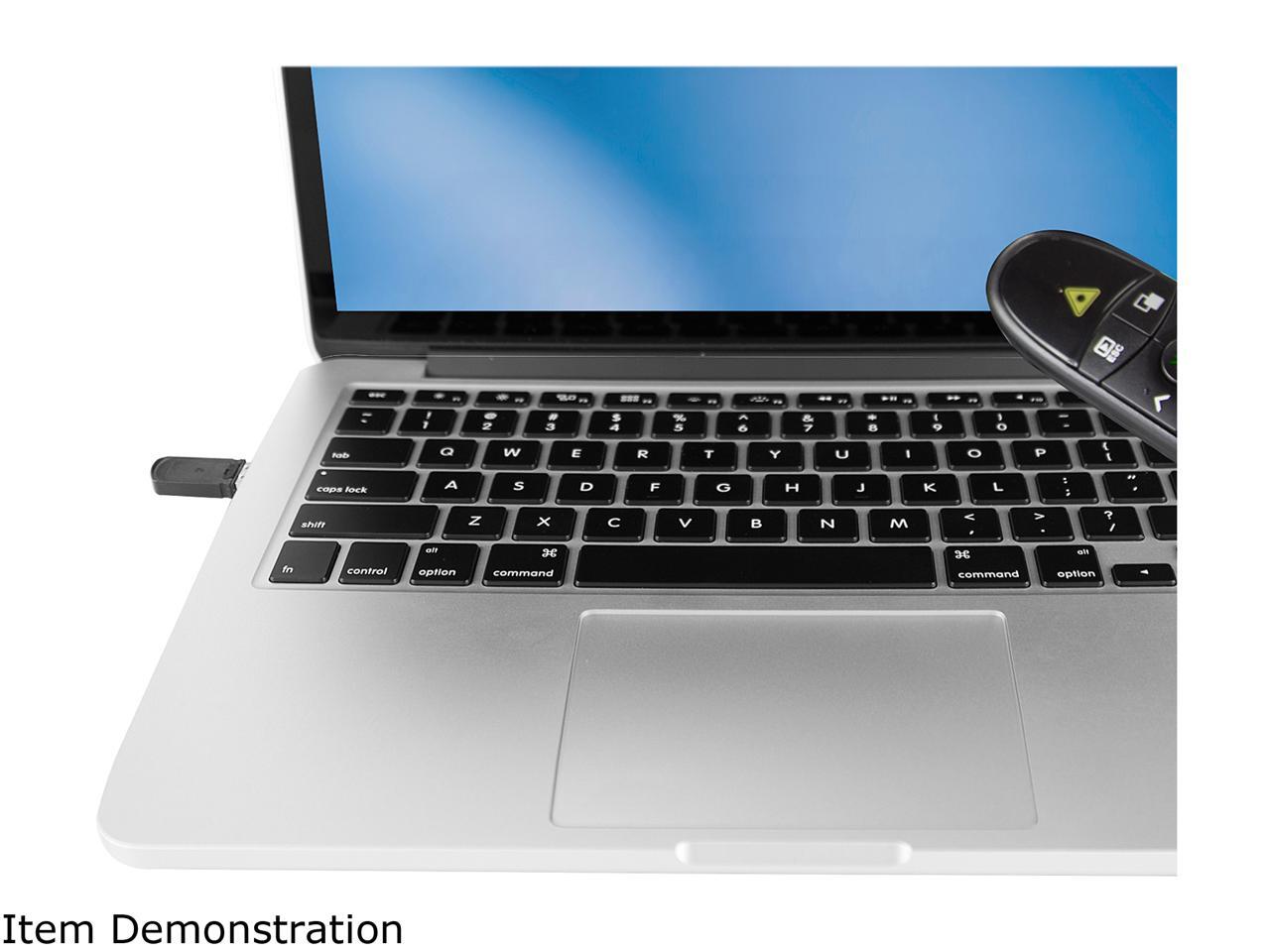 Wireless Presentation Remote with Green Laser Pointer 90