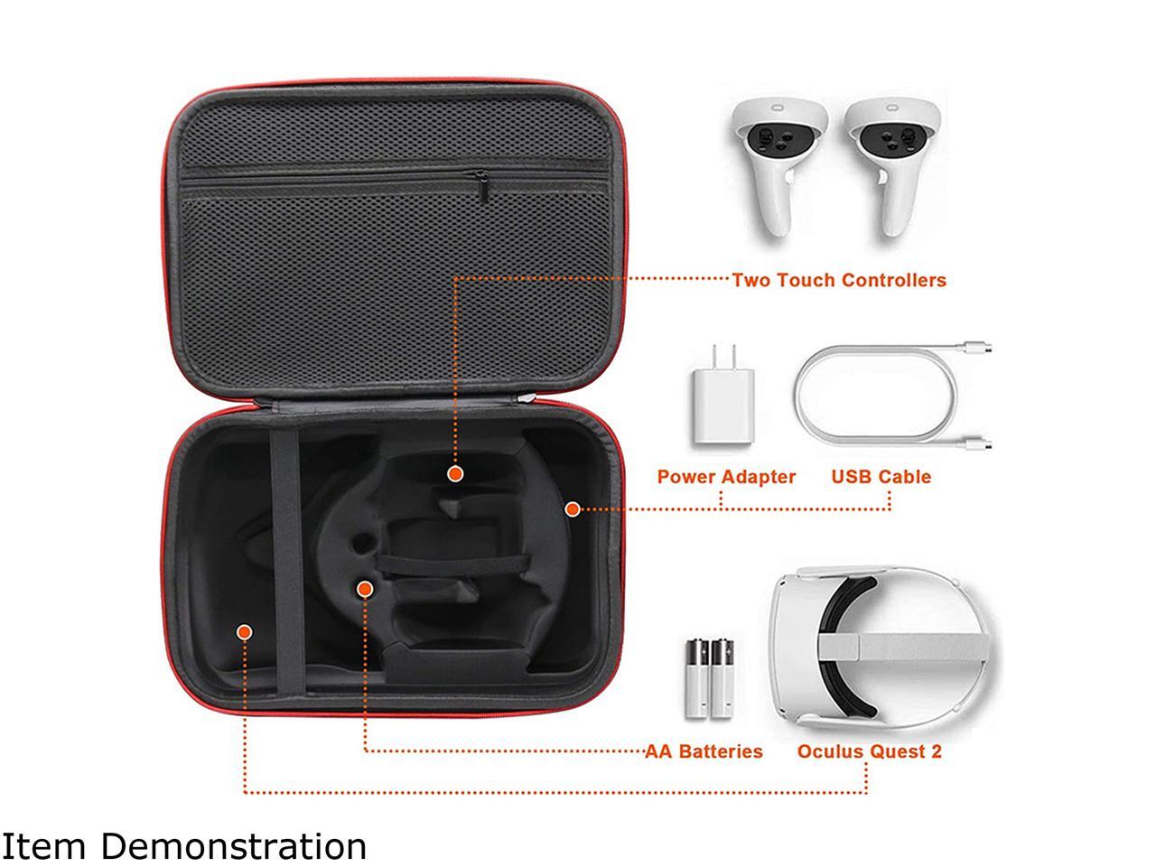 NexiGo Premium Travel Case for Oculus Quest 2, Allinone Carrying Case