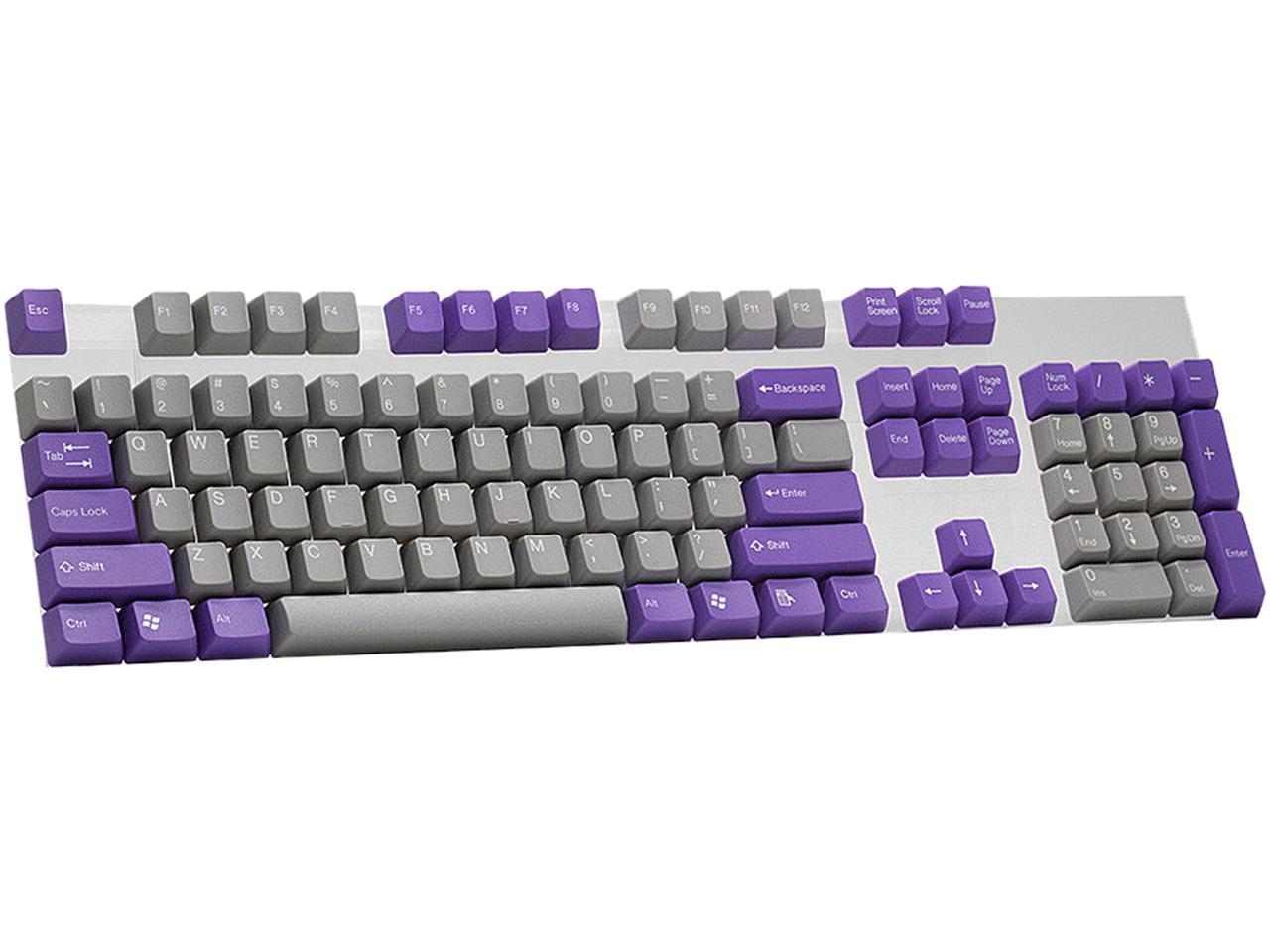 Tai Hao Kdthus104c01gy5 Grey Purple Abs Keycap Set Newegg Com