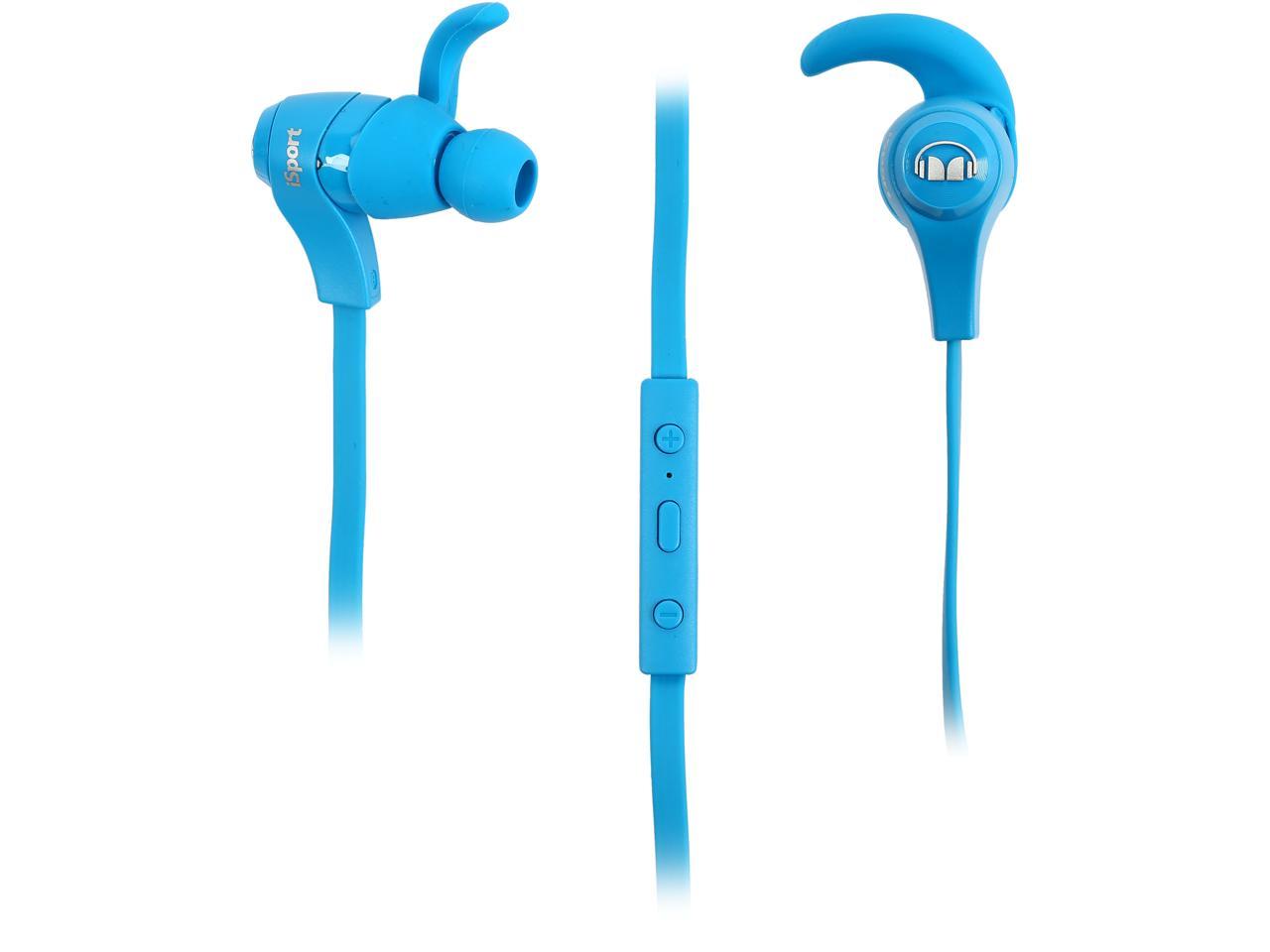 Monster iSport Bluetooth Wireless In-Ear Headphones (Blue) - Newegg.com