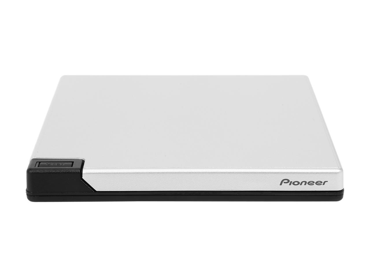 Pioneer 6X Silver External Slim Portable USB 3.0 BD / DVD / CD Burner