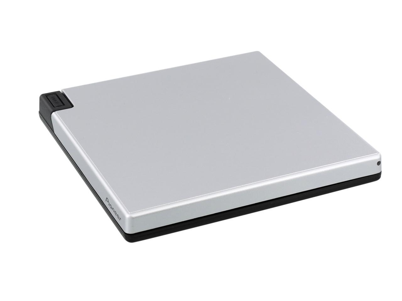 Pioneer 6X Silver External Slim Portable USB 3.0 BD / DVD / CD Burner