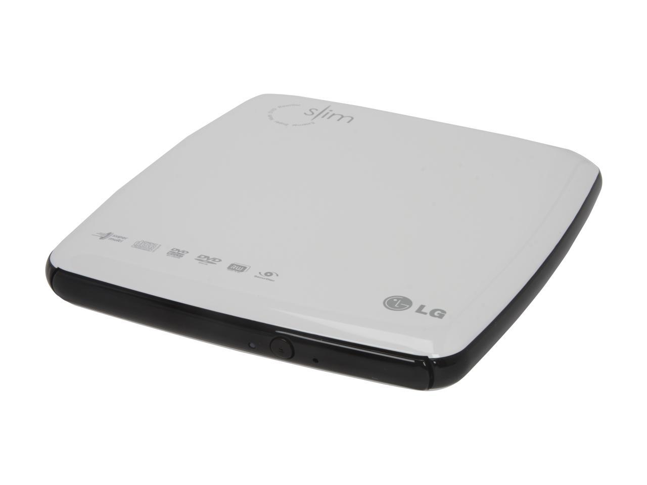 LG USB 2.0 External Slim 8X DVD Drive Mac Compatible USB-Powered Model ...