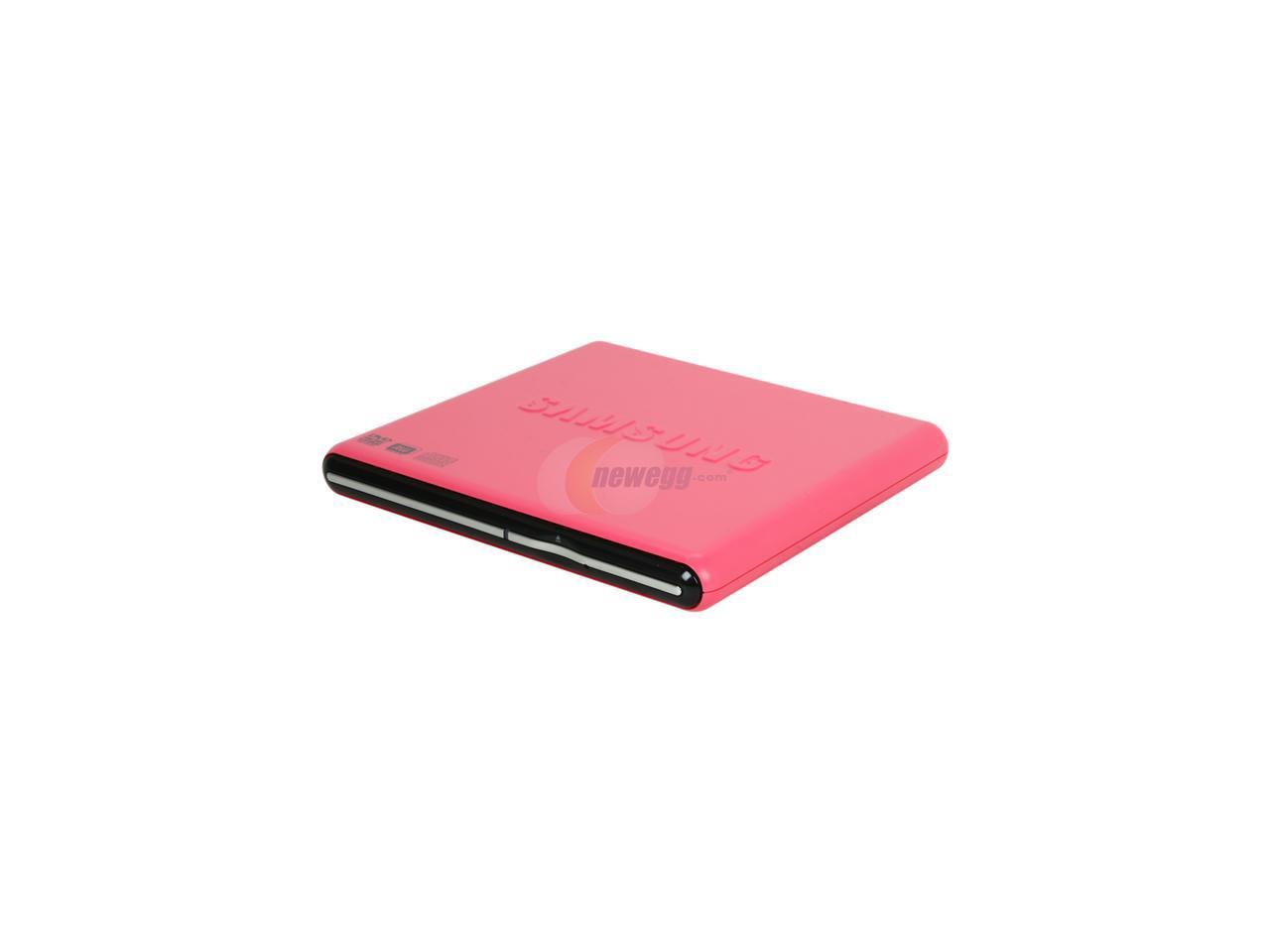 SAMSUNG USB 2.0 Slim External DVD Writer (Pink) Model SES084D/TSPS