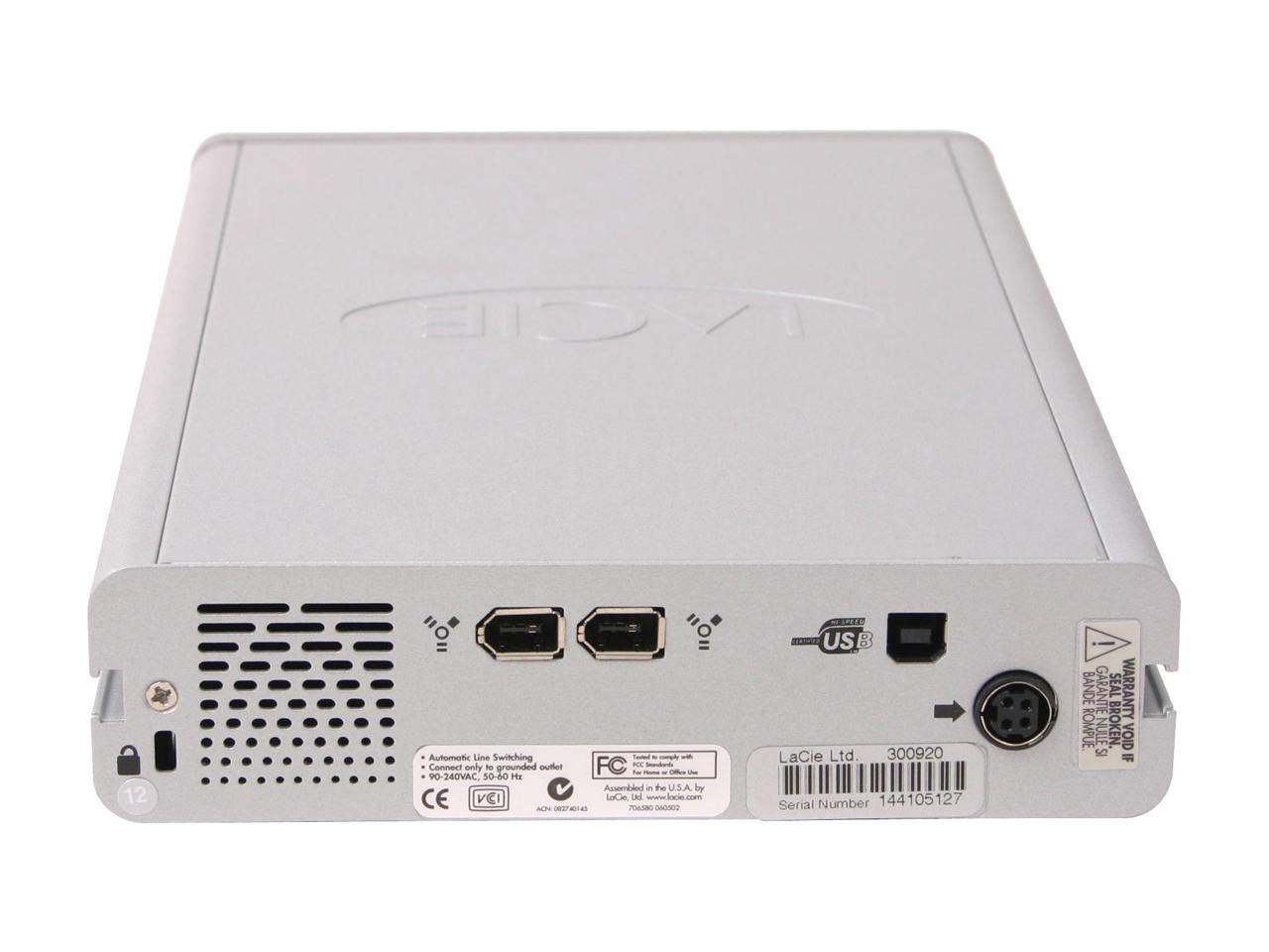 LACIE IEEE 1394 / USB 2.0 External DVD Burner Model 300920