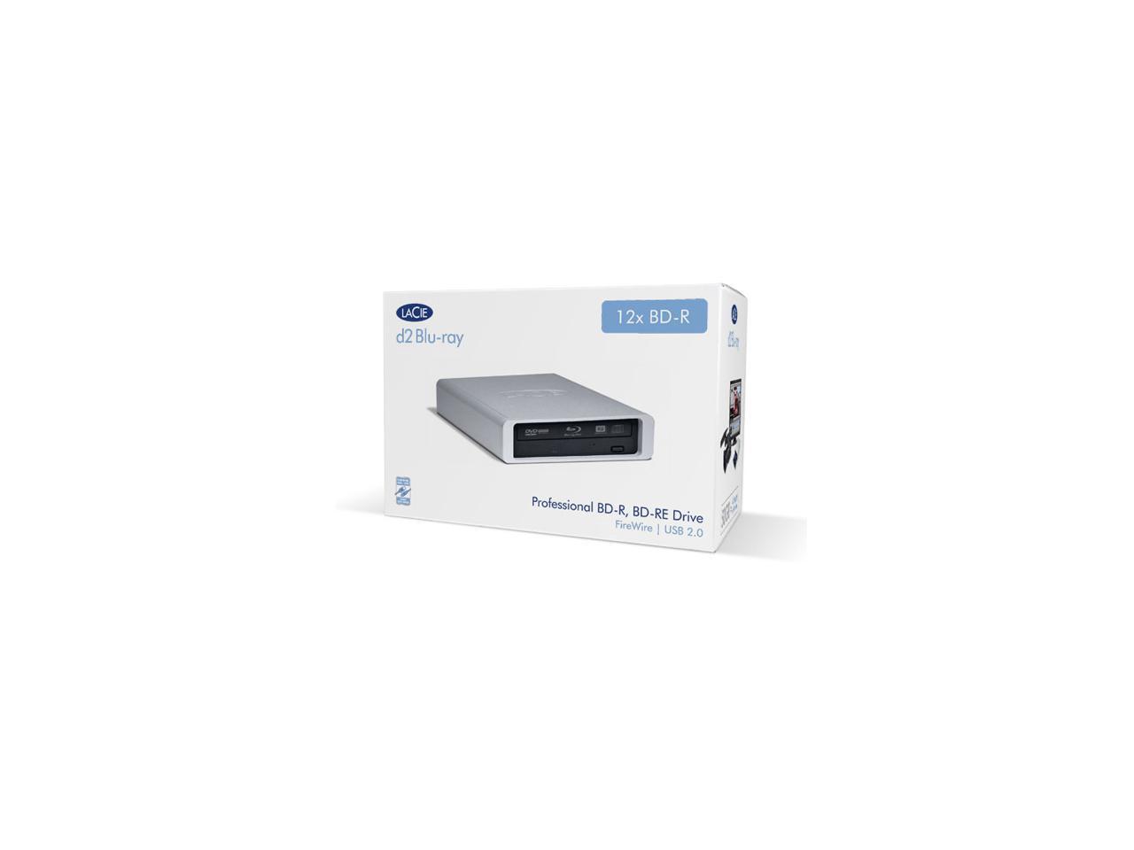LACIE IEEE 1394 / USB 2.0 d2 Bluray Burner 12X Model 301906U