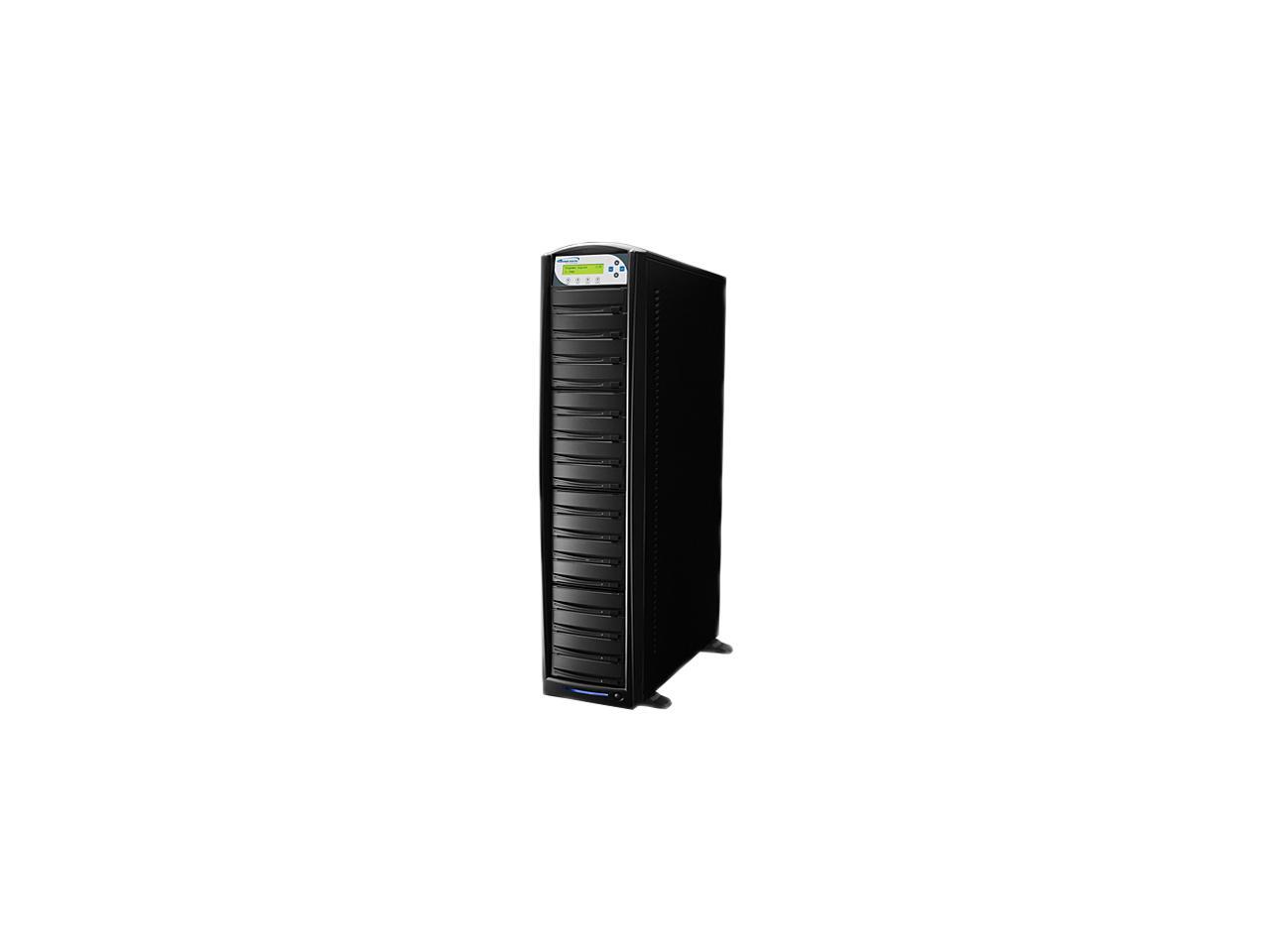 VINPOWER Black 1 to 15 SharkCopier DVD CD Disc Duplicator Tower with