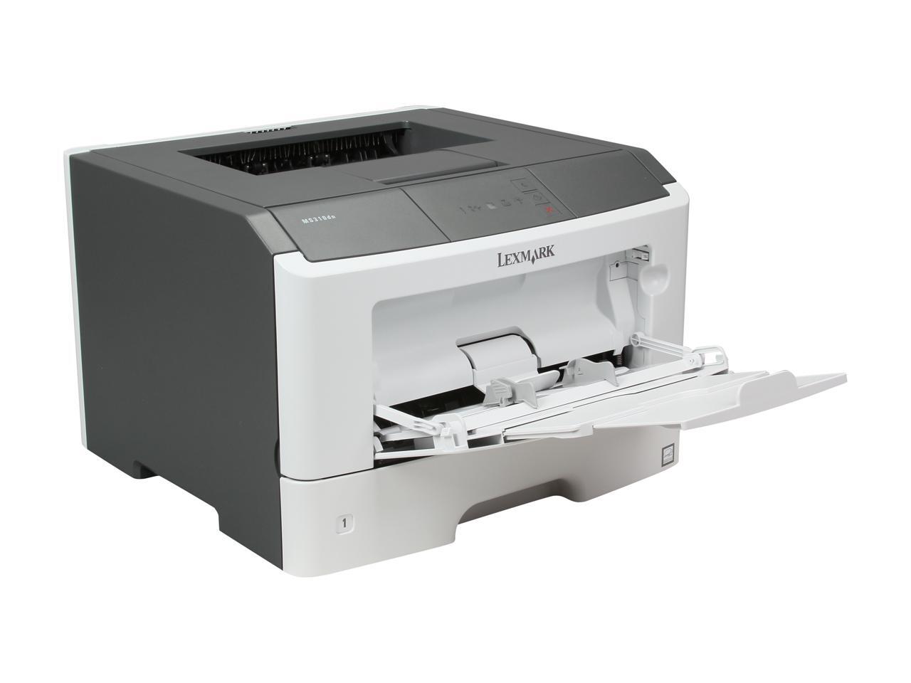 Lexmark MS310dn Workgroup Monochrome Ethernet (RJ-45) / LPT / USB Laser ...